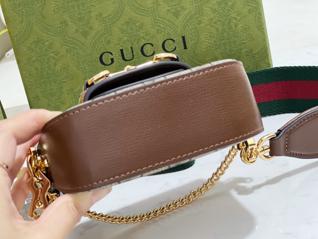 G*u*i gg horsebit 1955 bag-12*9*4cm