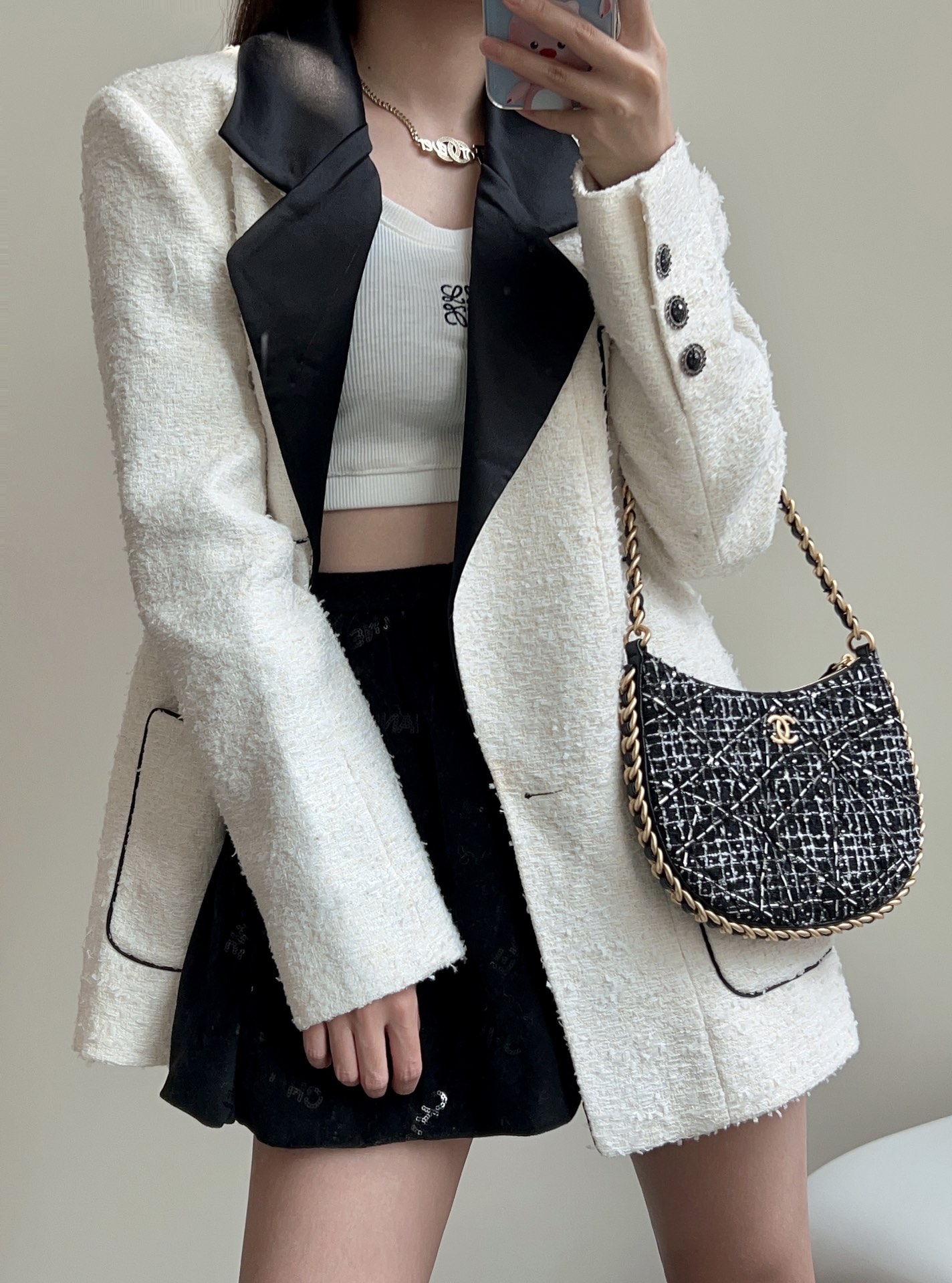 Ch@nel Hobo Bag-23.5*15*2CM