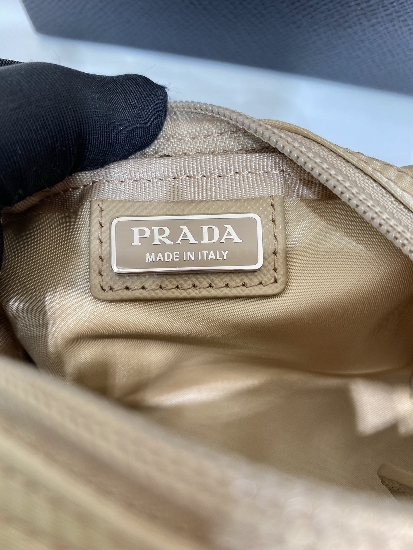 Pra*a 1na339 re-nylon bag-12*8*3.5cm