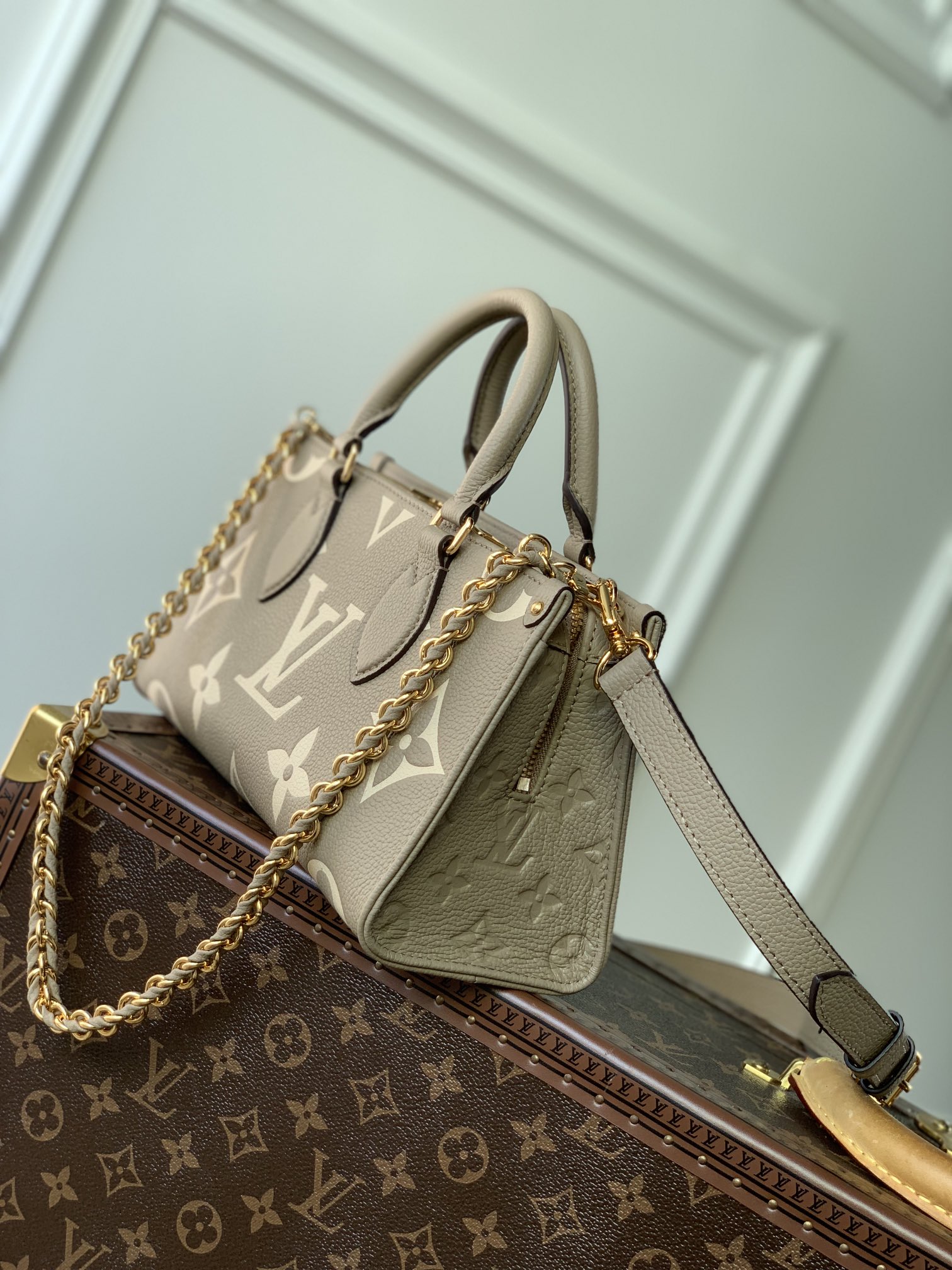 l0*is V*t0n onthego east west handbag-m23640-25*13*10cm
