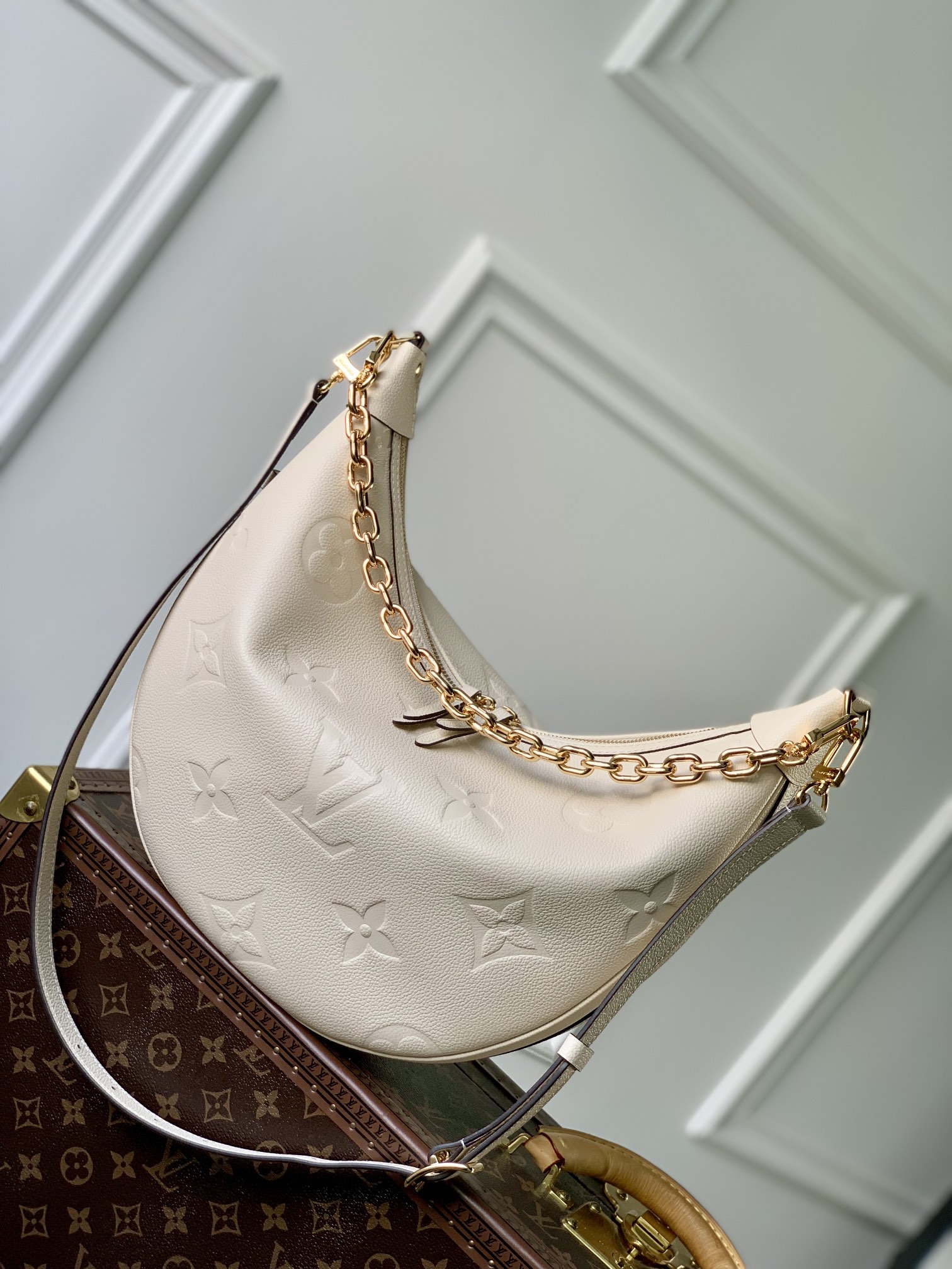 l0*is V*t0n loop hobo handbags-m46725-38*26*10cm