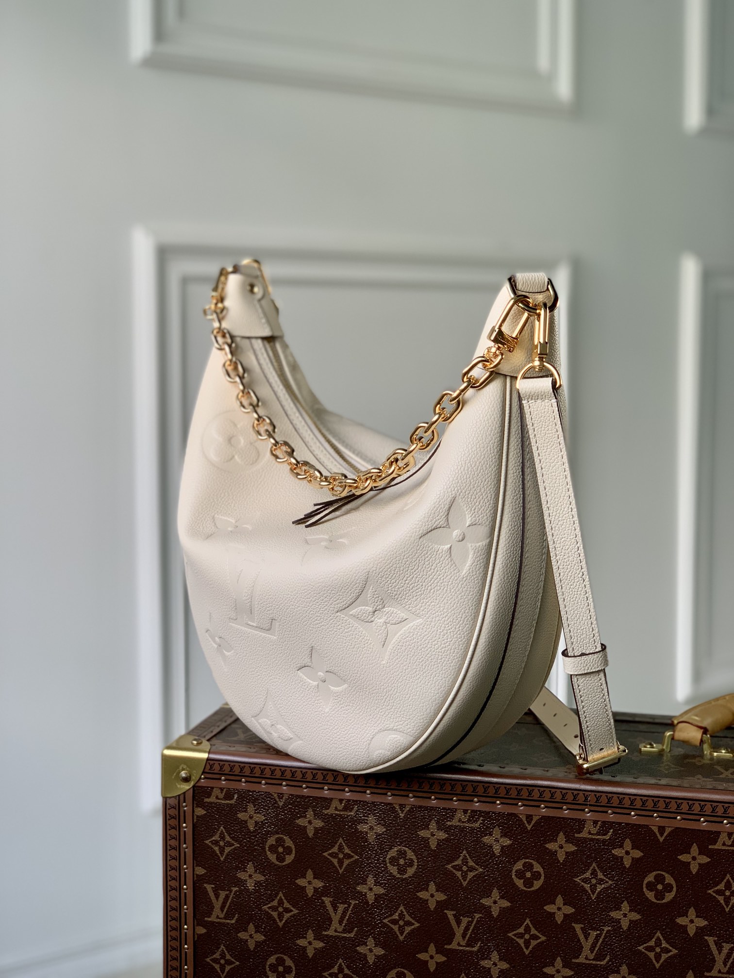 l0*is V*t0n loop hobo handbags-m46725-38*26*10cm