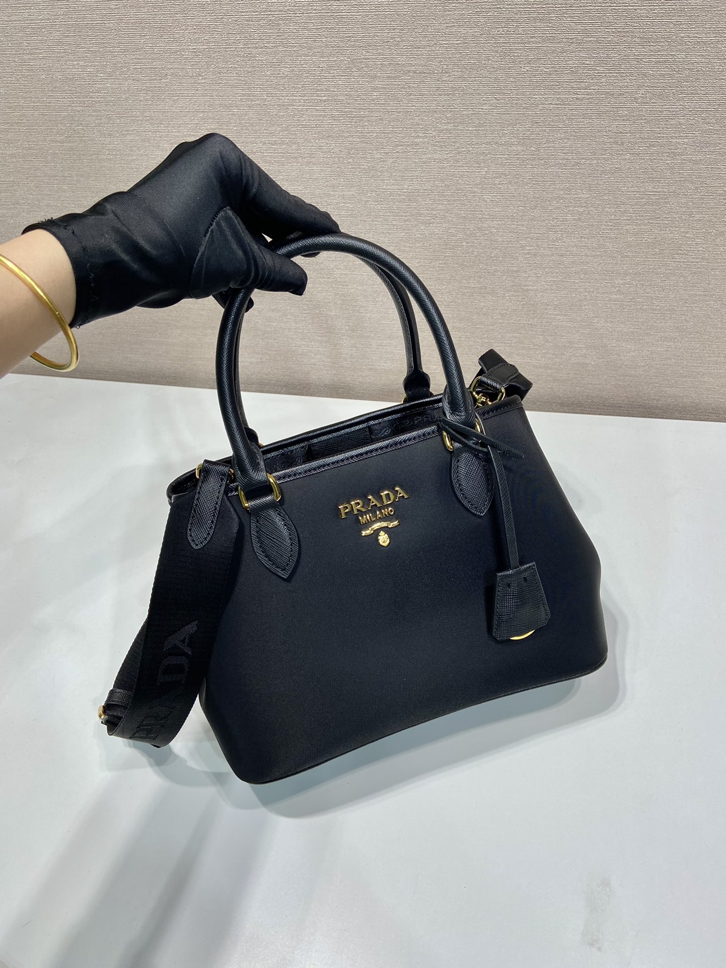 Pra*a 1ba172 vintage tote-25*18*13cm