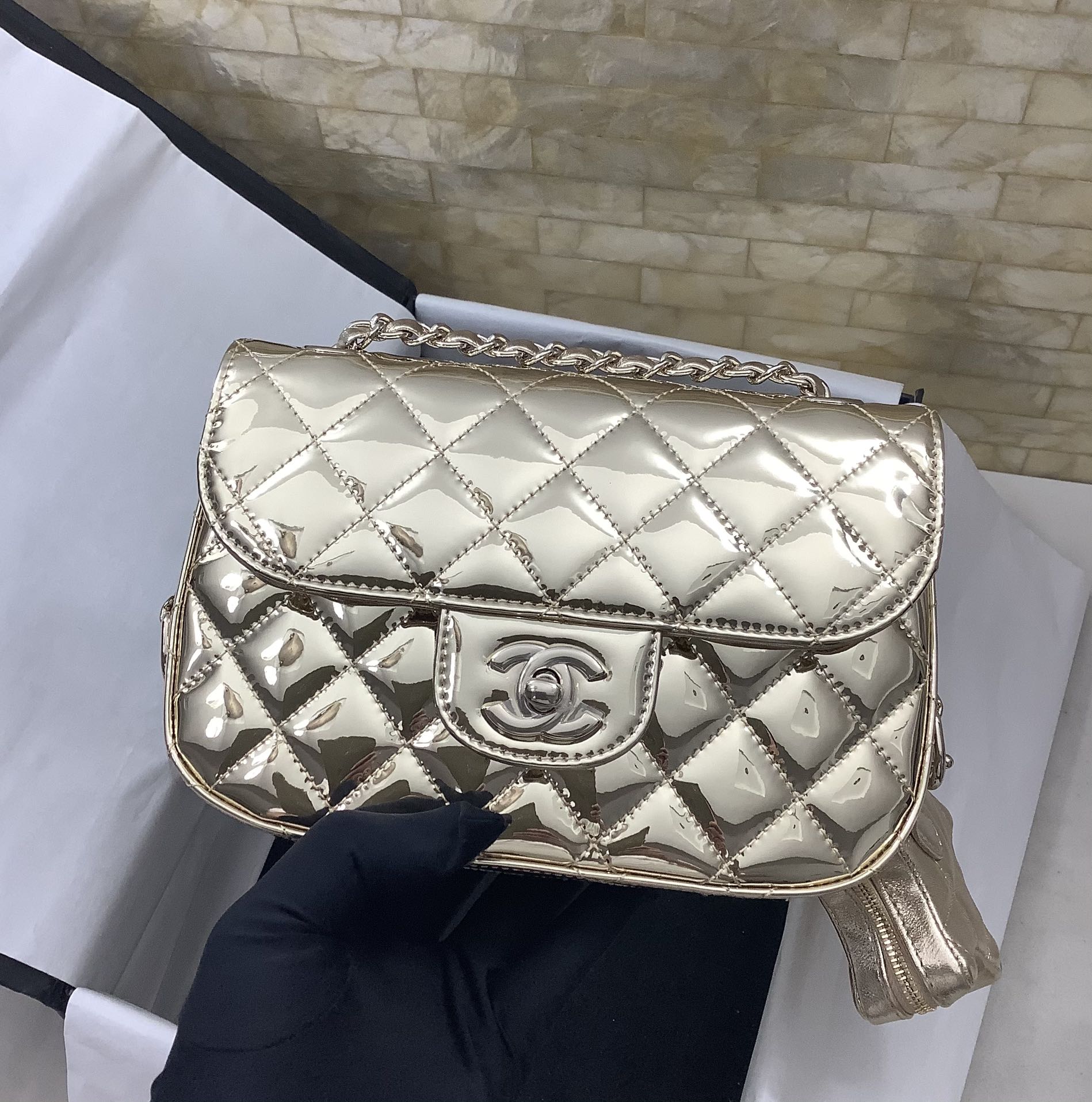 Ch@nel 2024SS Mini Flap Bag & Star Coin Purse-20*15*4CM