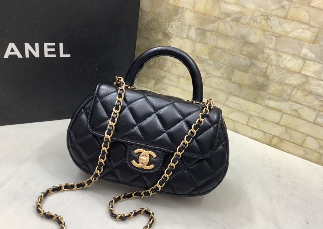 Ch@nel 2024SS Grip Mini Bag-11.5*20.5*5.5CM