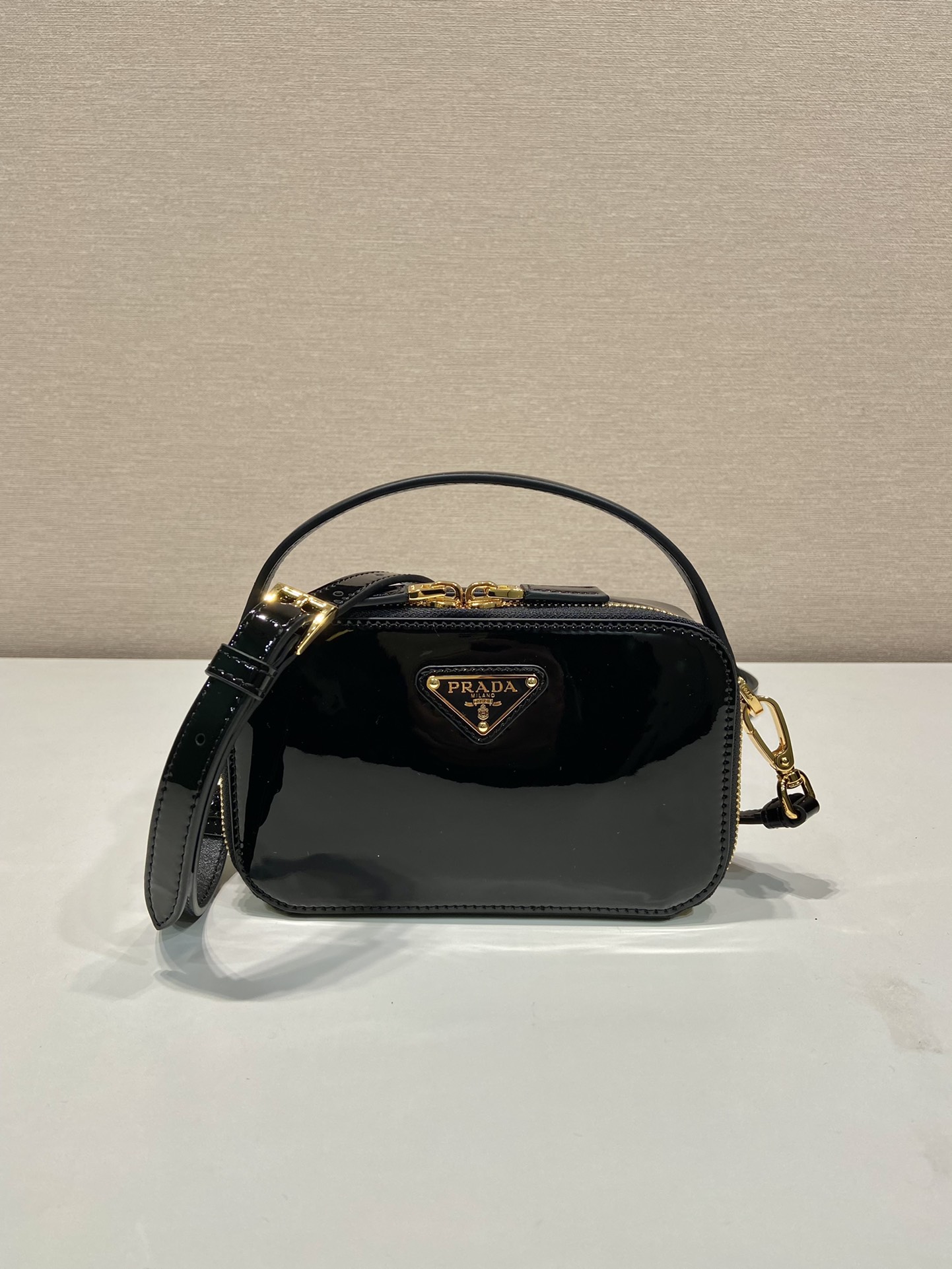 Pra*a patent 1bh206 bag-17.5*10.5*4.5cm