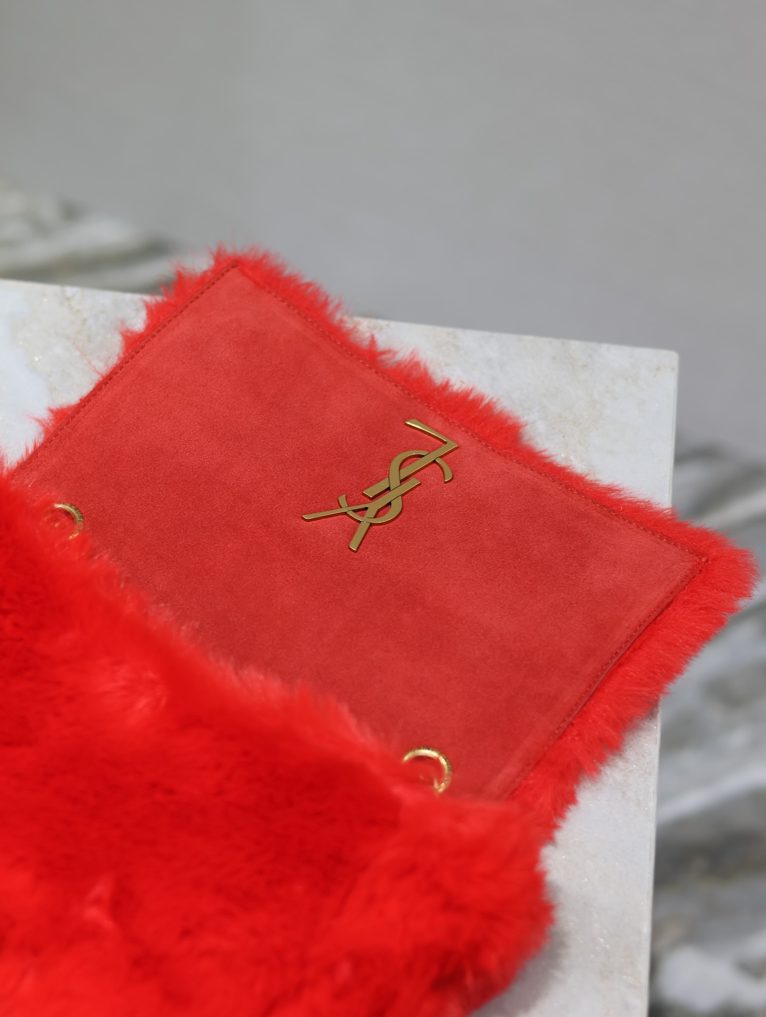 Y*L rabbit fur kate bags-22×14×5cm