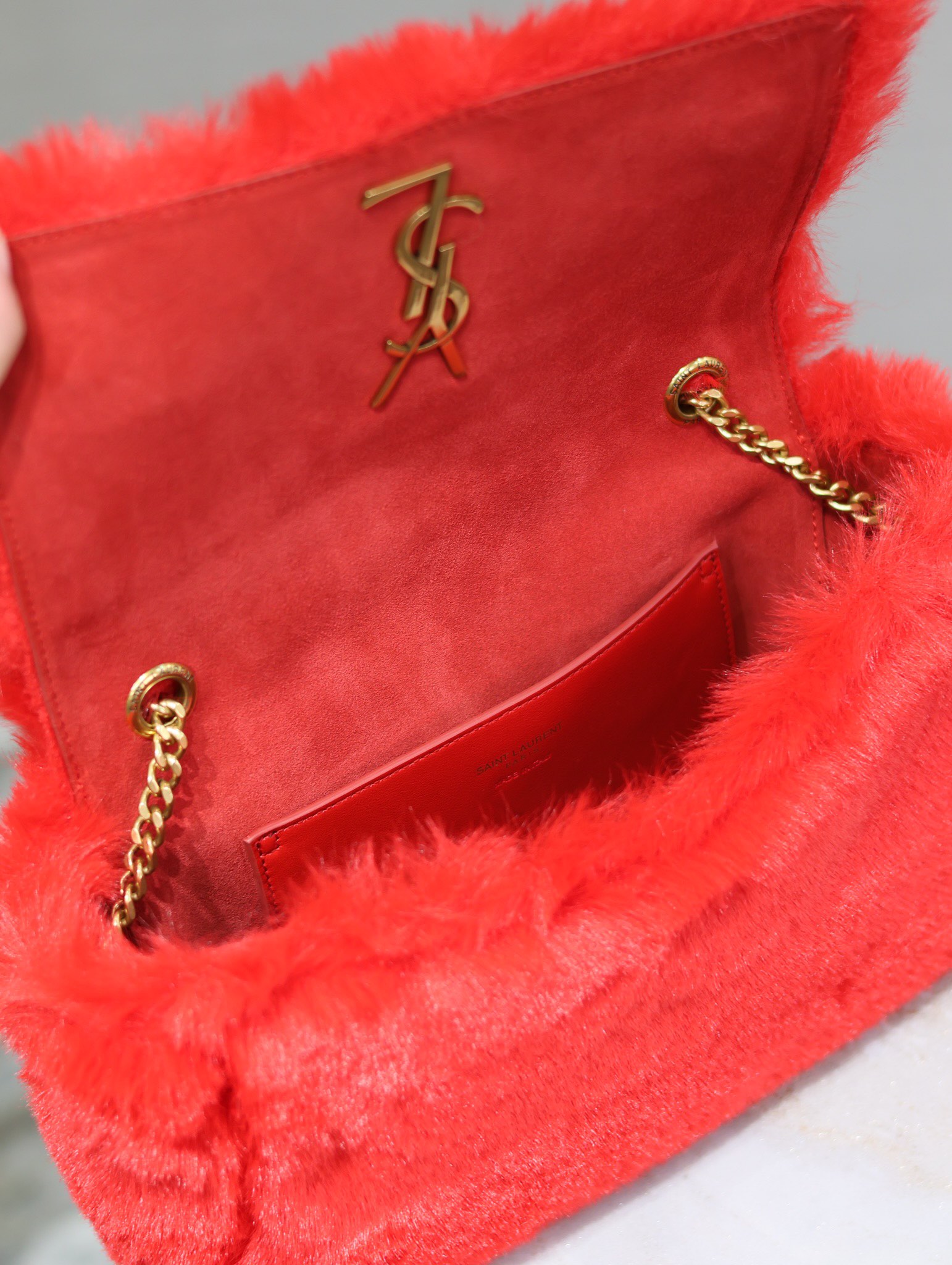 Y*L rabbit fur kate bags-22×14×5cm