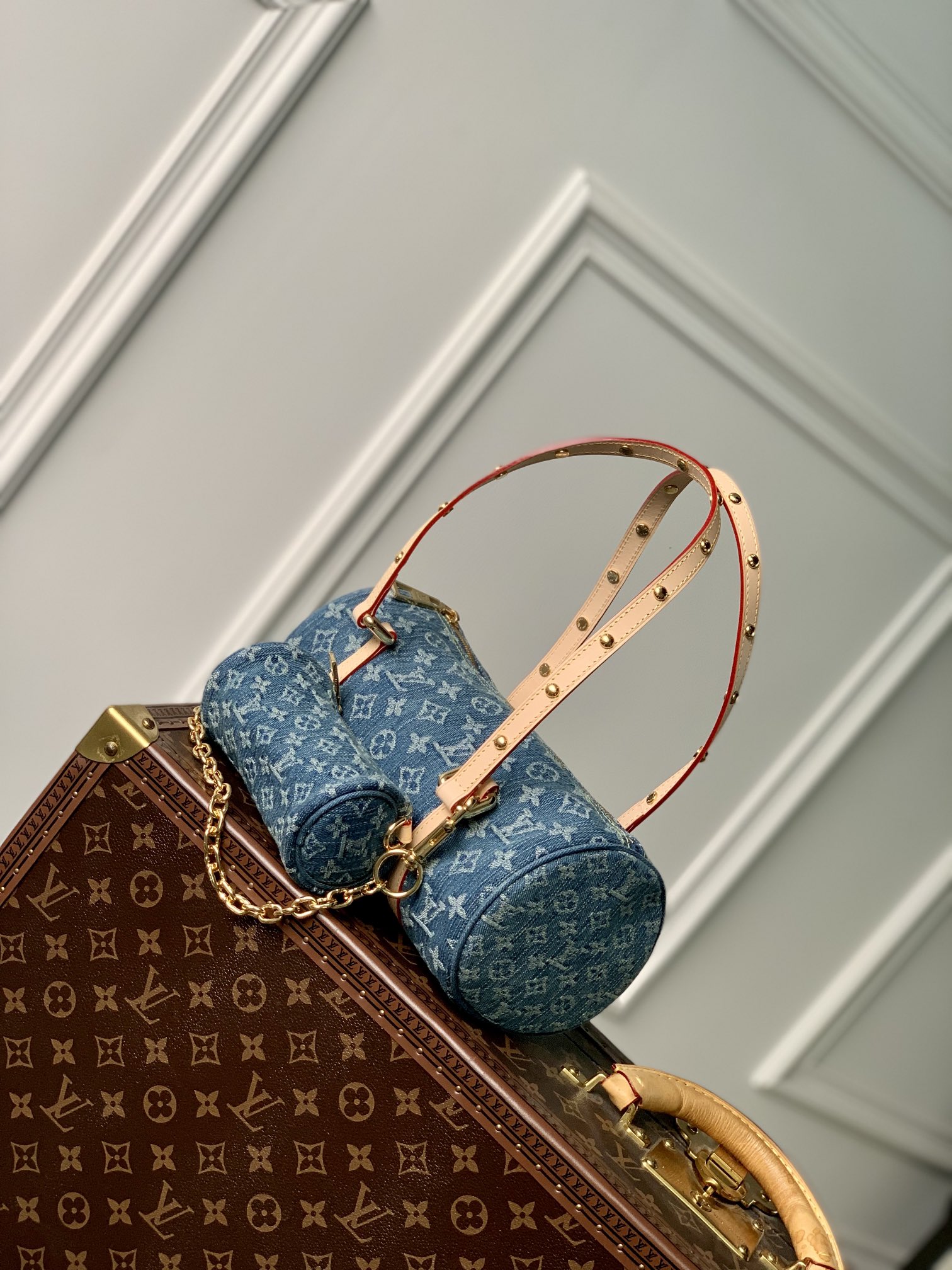 l0*is V*t0n m46830 papillon handbag-27.0 x 11.0 x 13.0cm