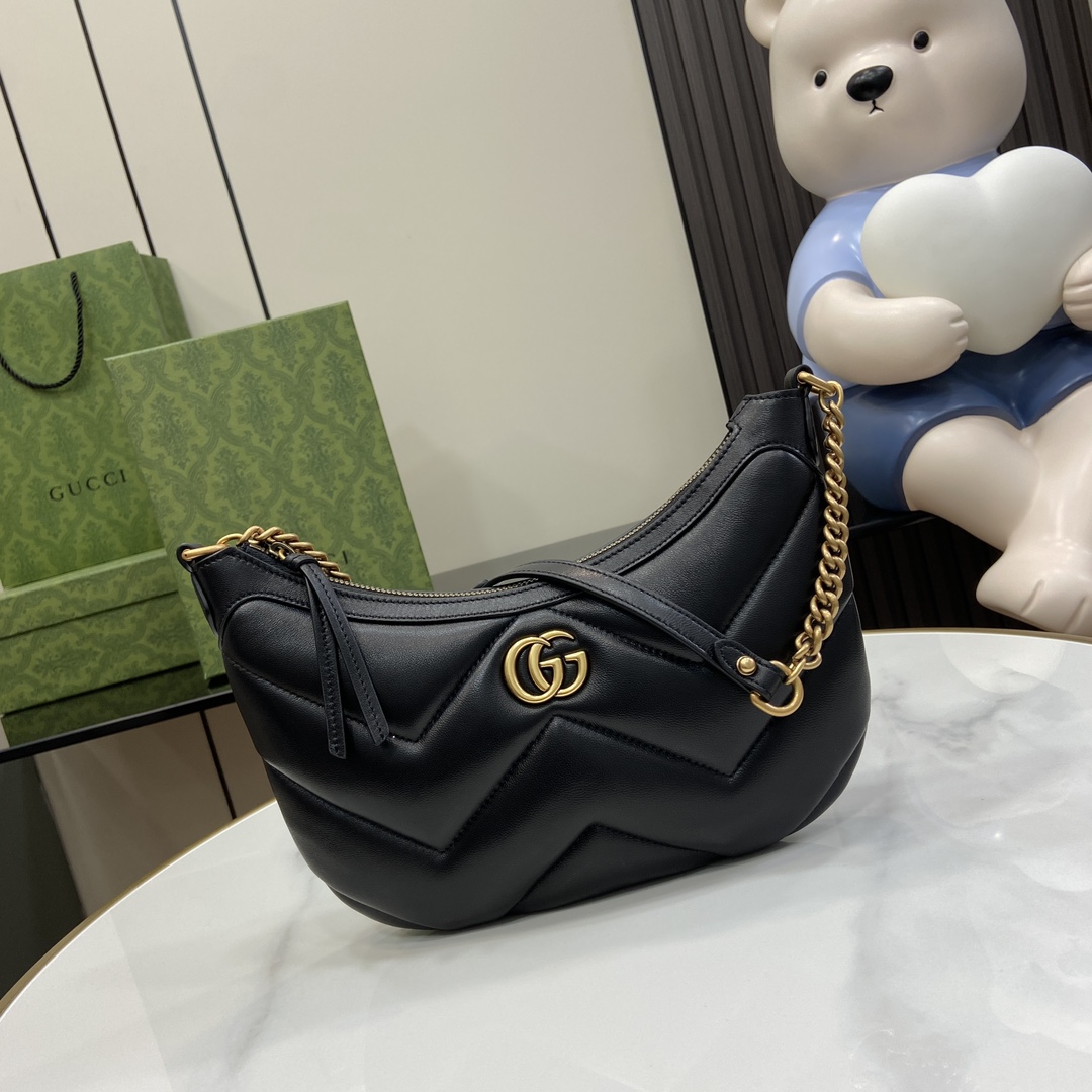 G*u*i gg marmont moon bag-17*26*4cm