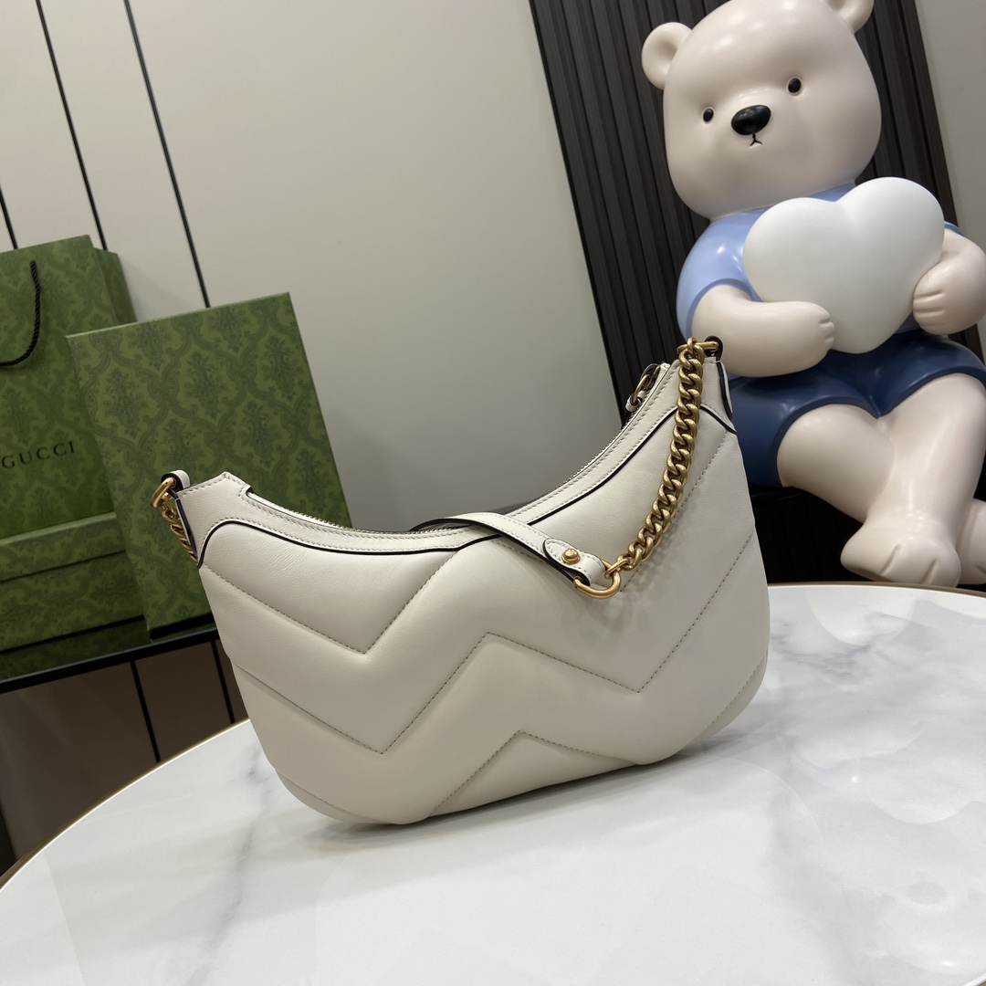G*u*i gg marmont moon bag-17*26*4cm