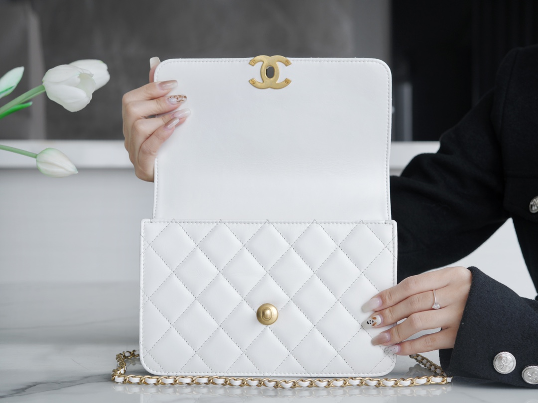 Ch@nel Flap Bag-18×12×5CM