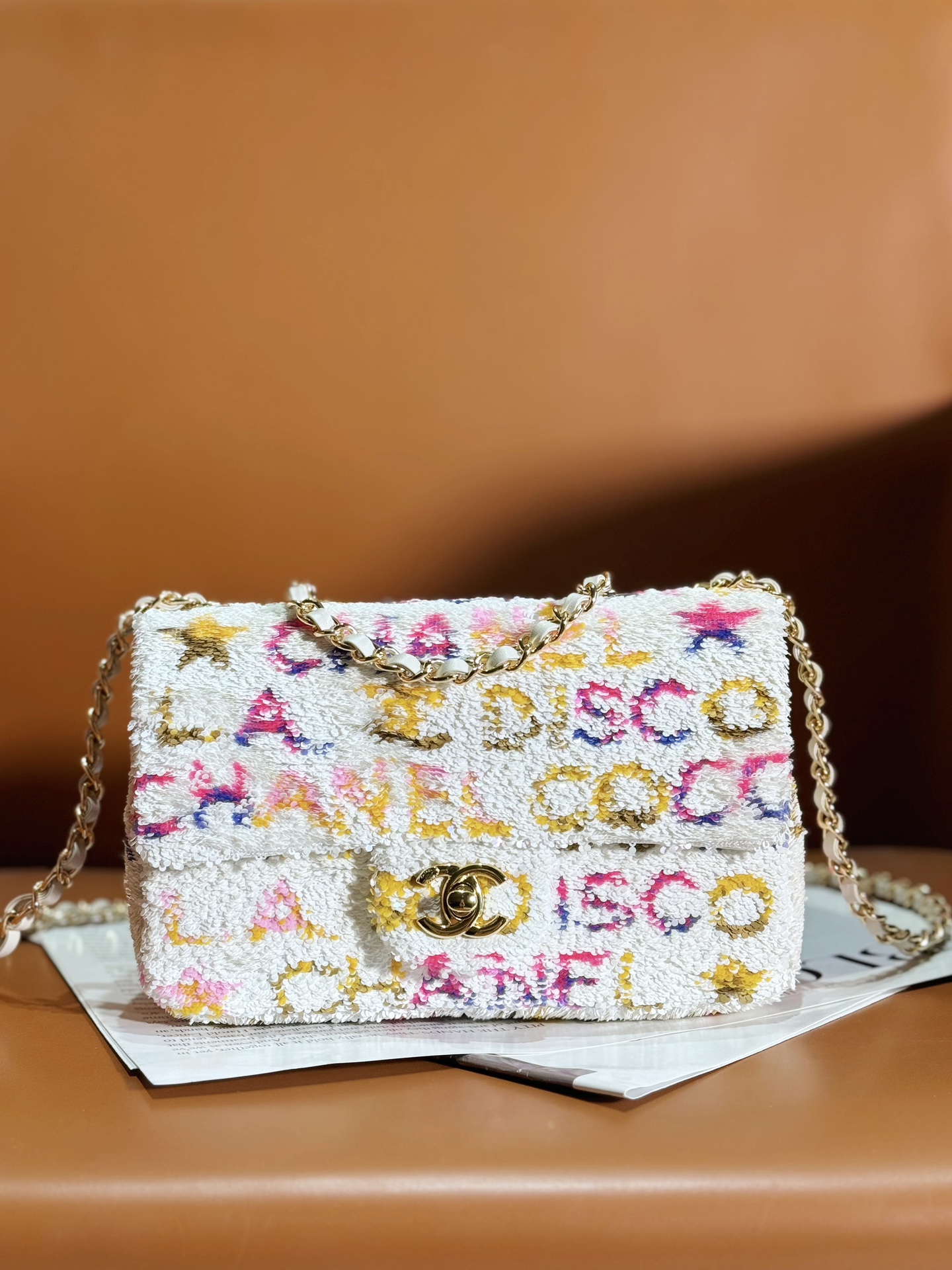 Ch@nel Flap Bag-14*21*8CM