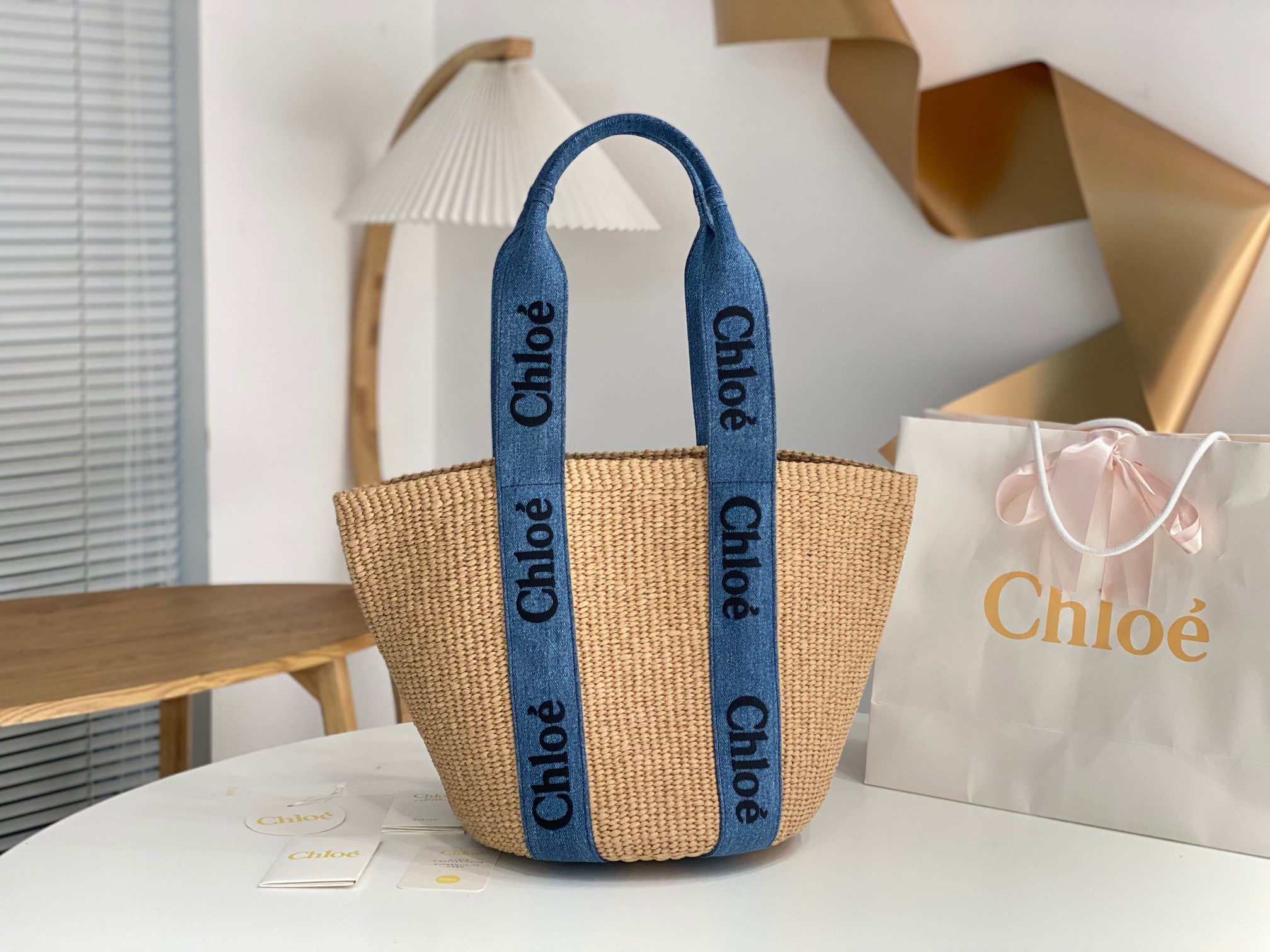 Ch10e woody bucket bag-28*48*28cm