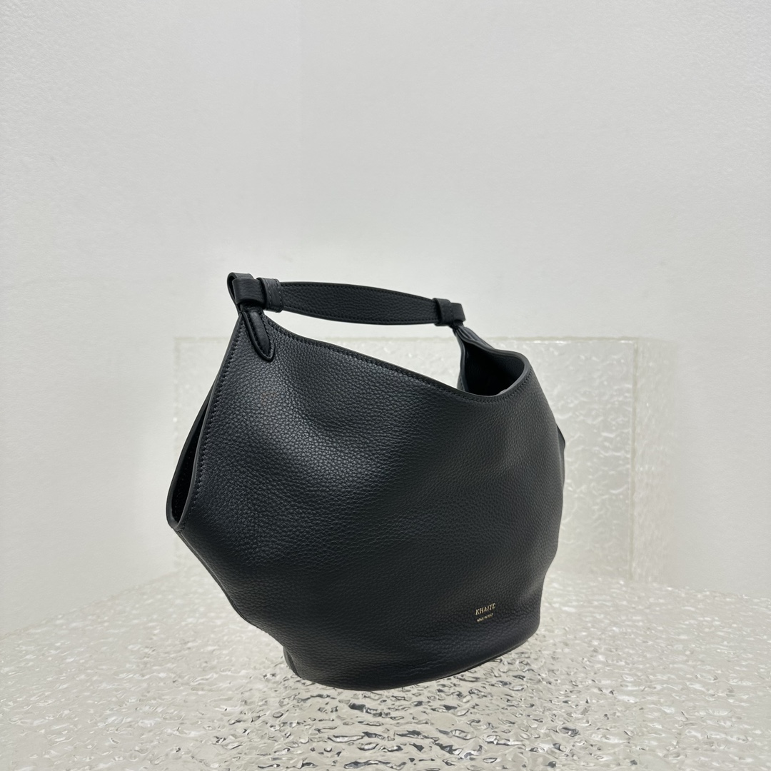 Khaki Lotus Mini Matte Handbag-16*16*15CM