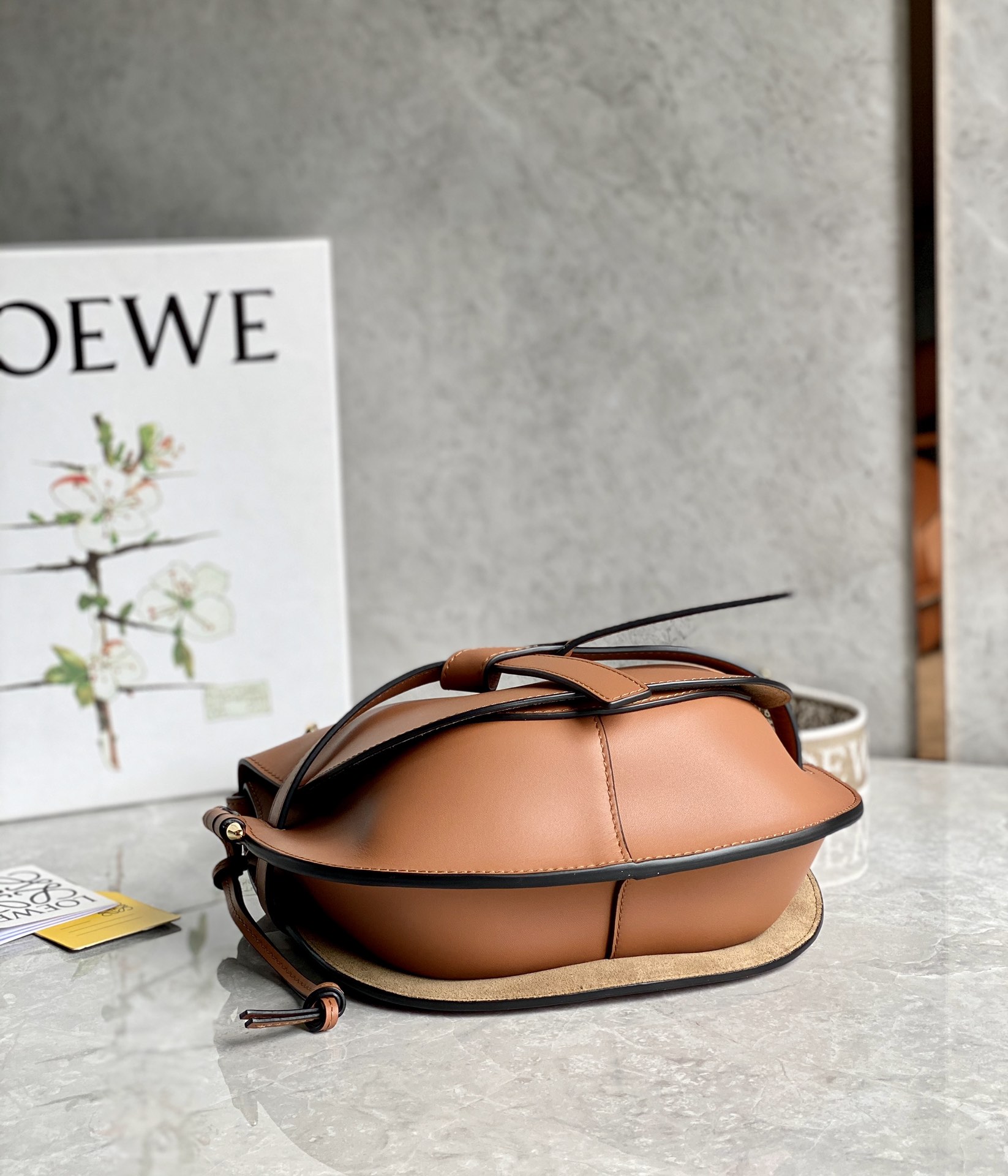 L0ew* puzzle gatedual bag-25*19*11.5cm