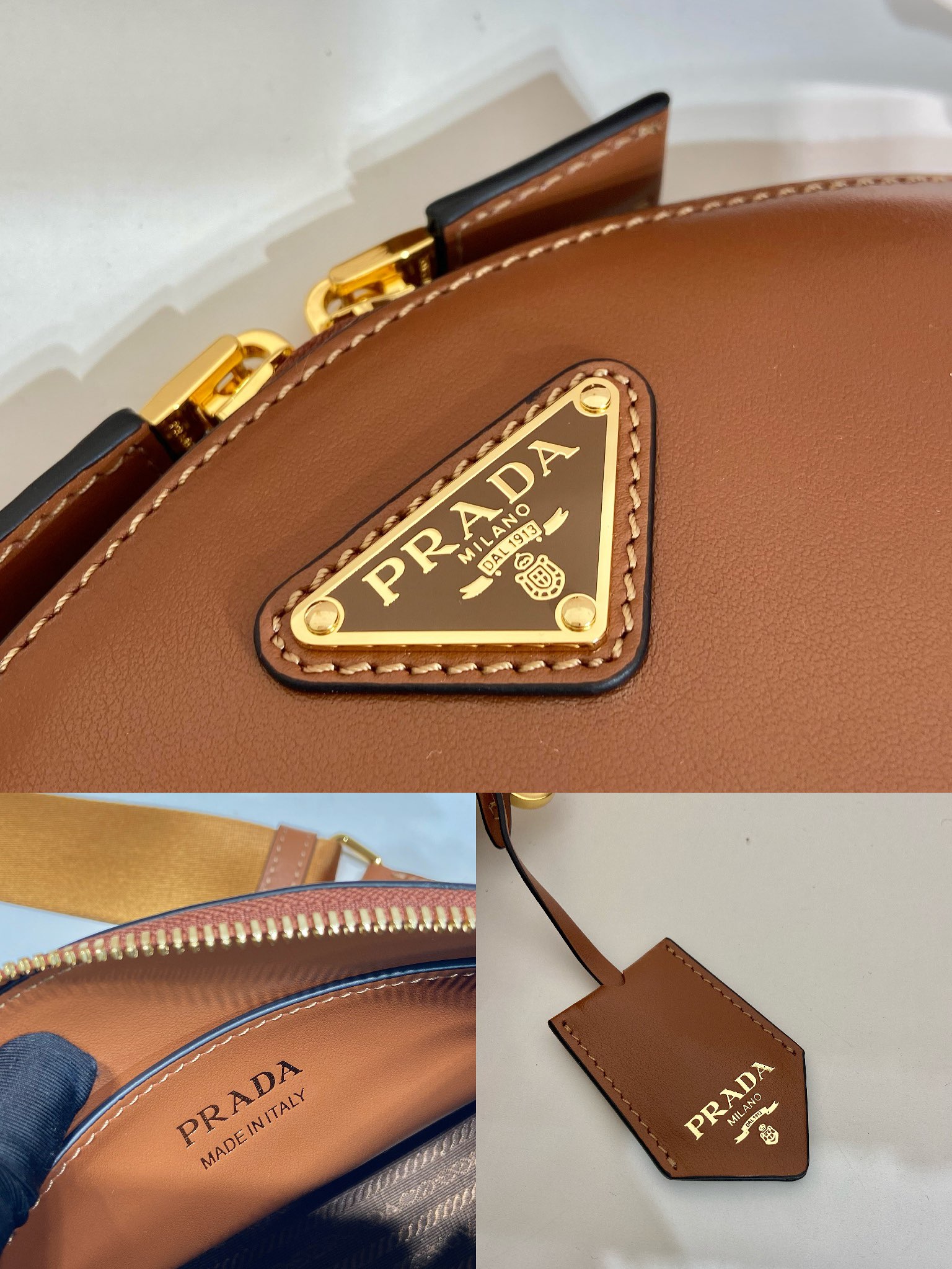 Pra*a 1bh212 crossbody bag-18*15*8cm