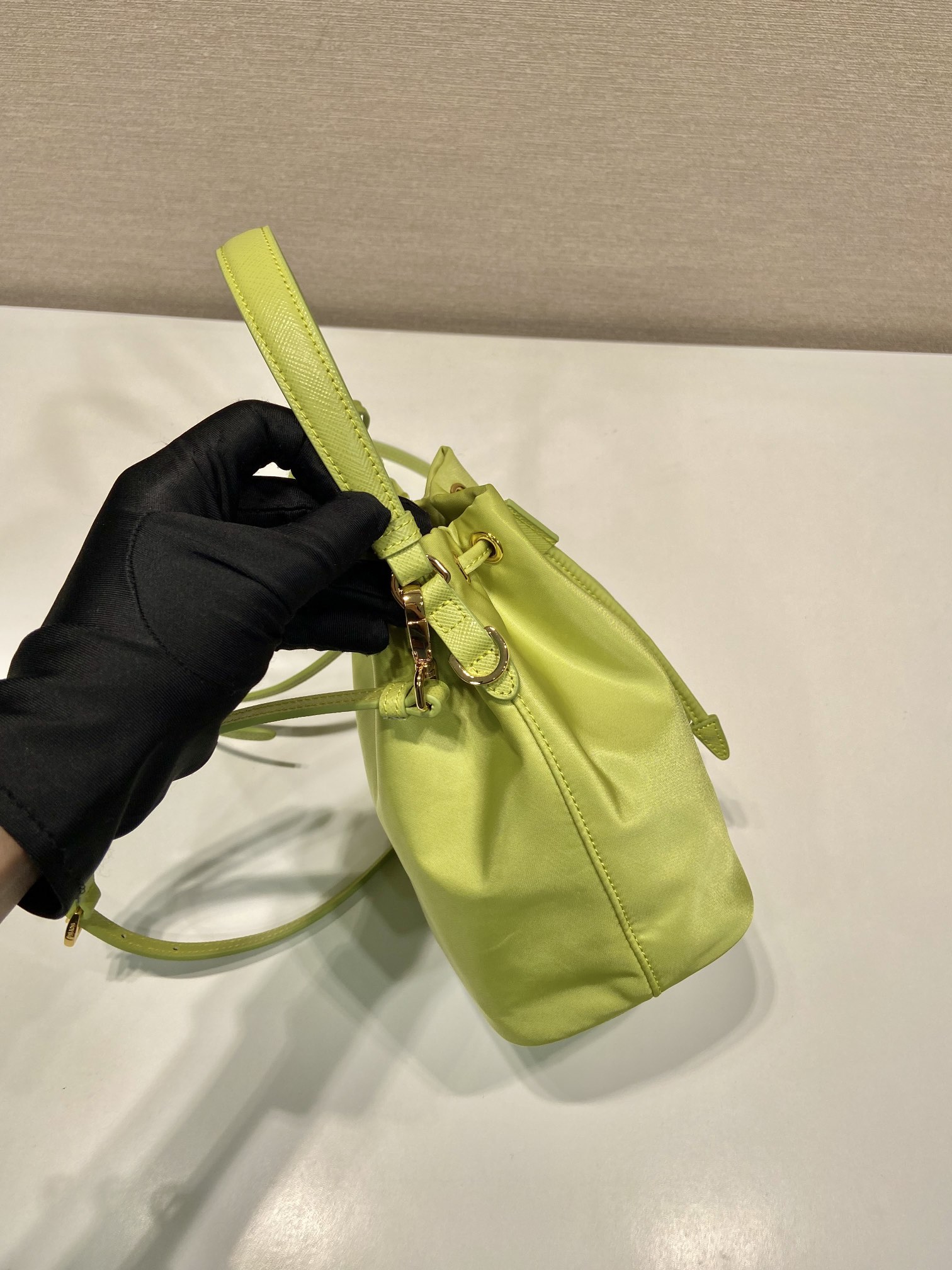 Pra*a 1be067 bucket bag-15.5*19.5*10cm