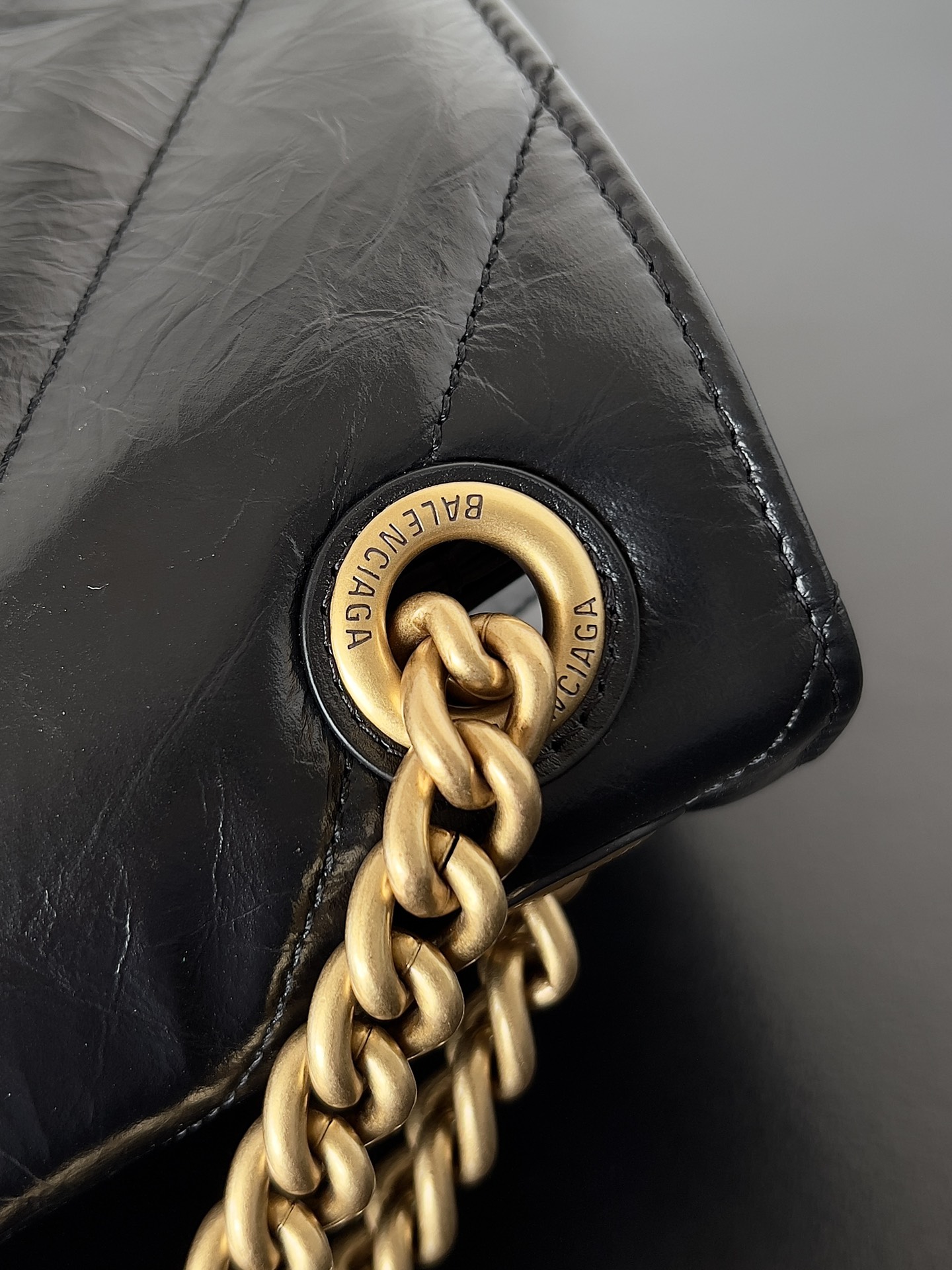 Ba*len*cia*ga crush chain bag-32*13*20.5cm