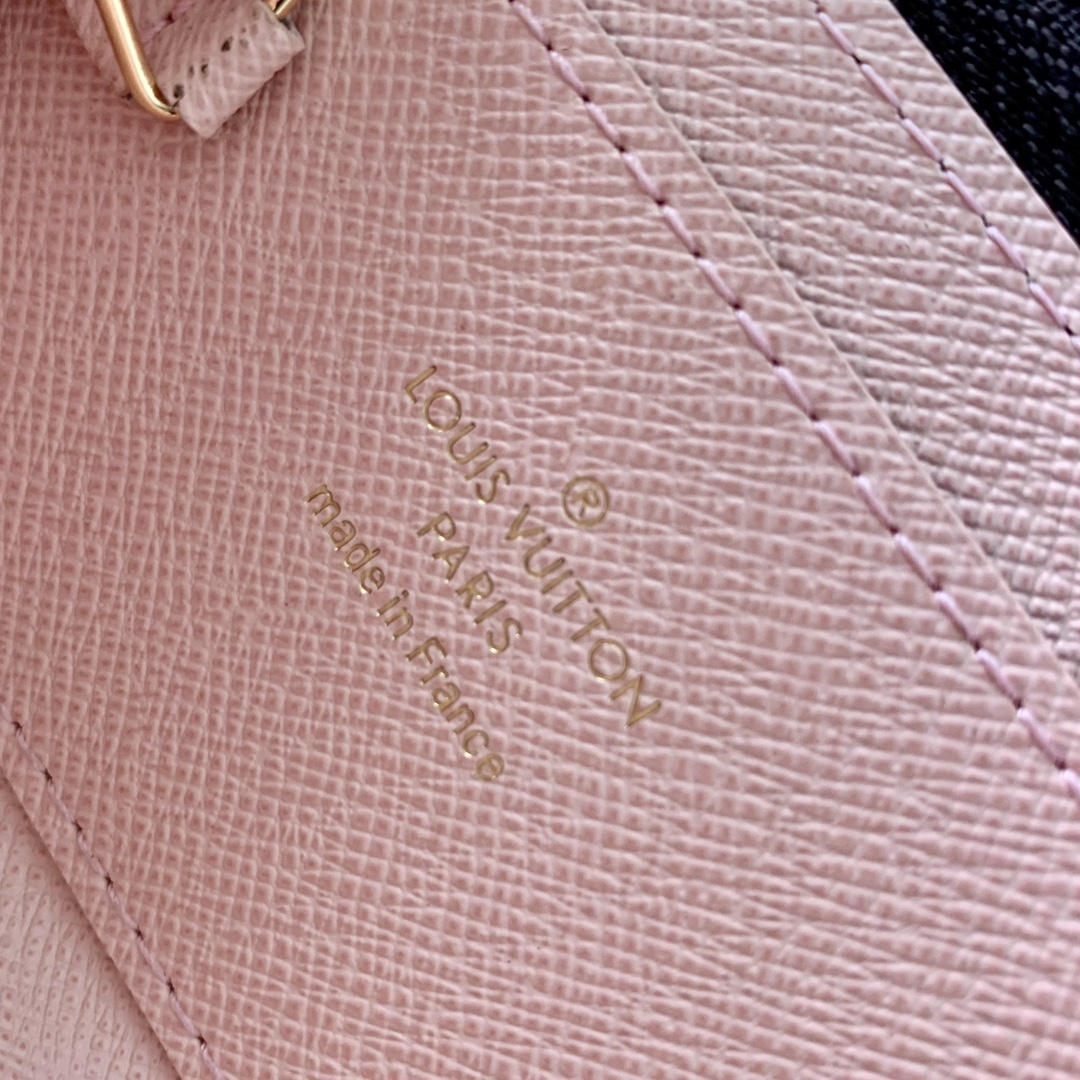 l0*is V*t0n noa wallet-(pink inside)n40632-11x7x1.5cm