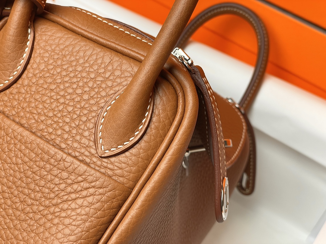 H**mes lindy 19-tc leather-19cm
