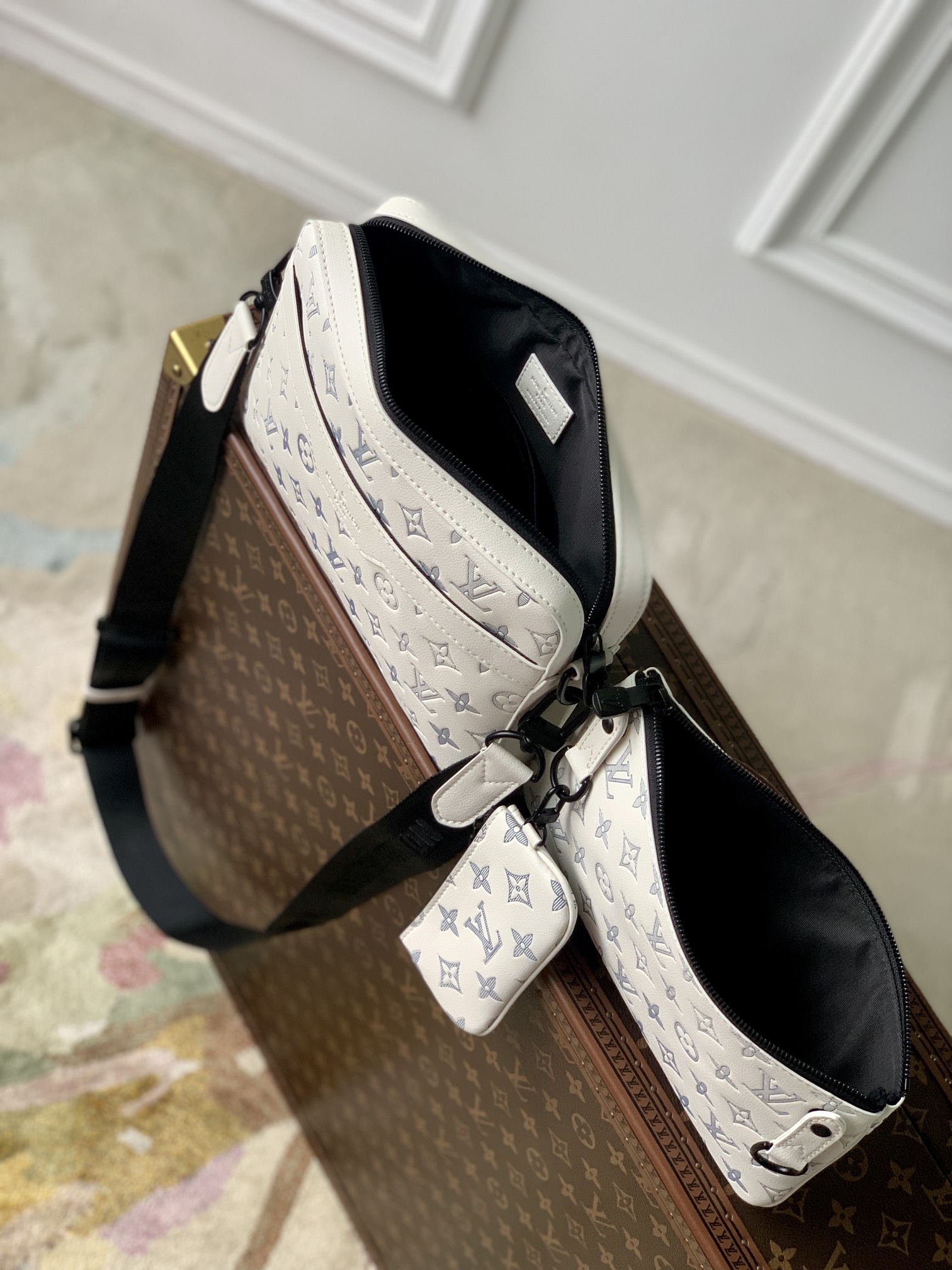l0*is V*t0n trio messenger bag-m24754-25×18.5×7cm