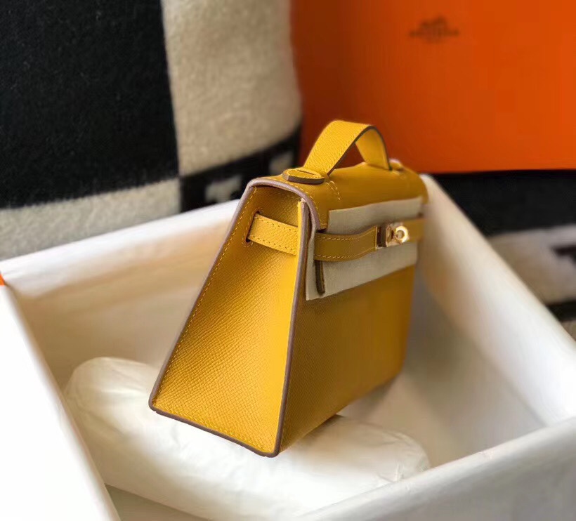 H**mes mini kelly pochette-epsom leather-22cm