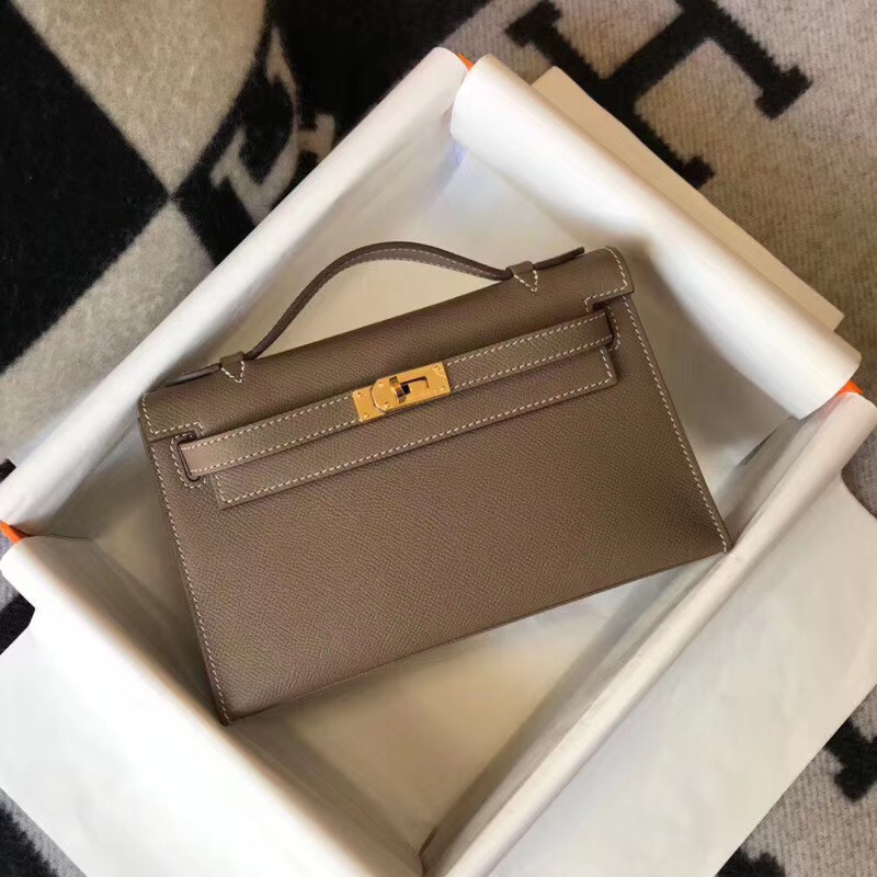 H**mes mini kelly pochette-epsom leather-22cm