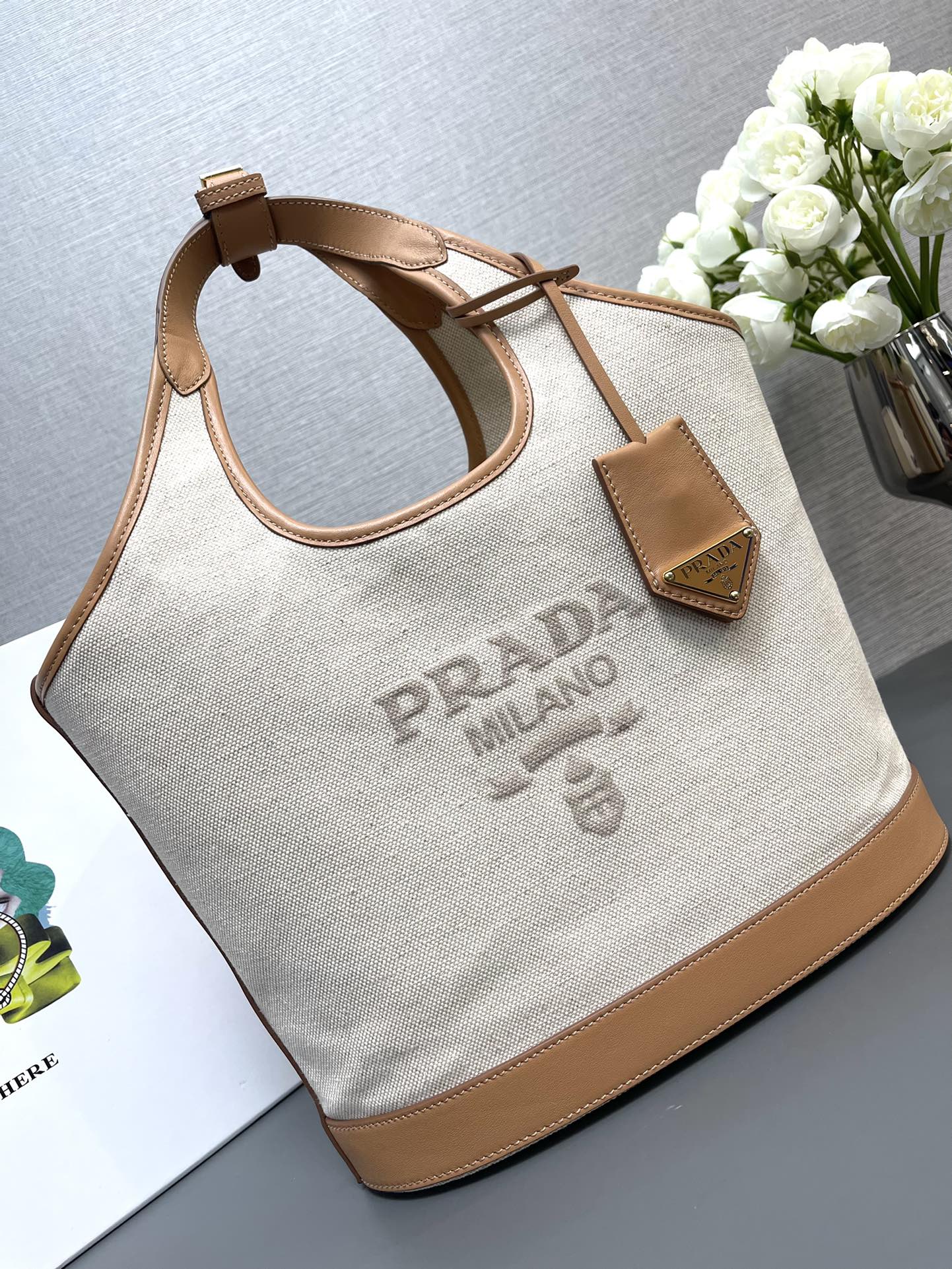 Pra*a 1bg472 tote bag-28Ｘ22.5Ｘ12.5cm