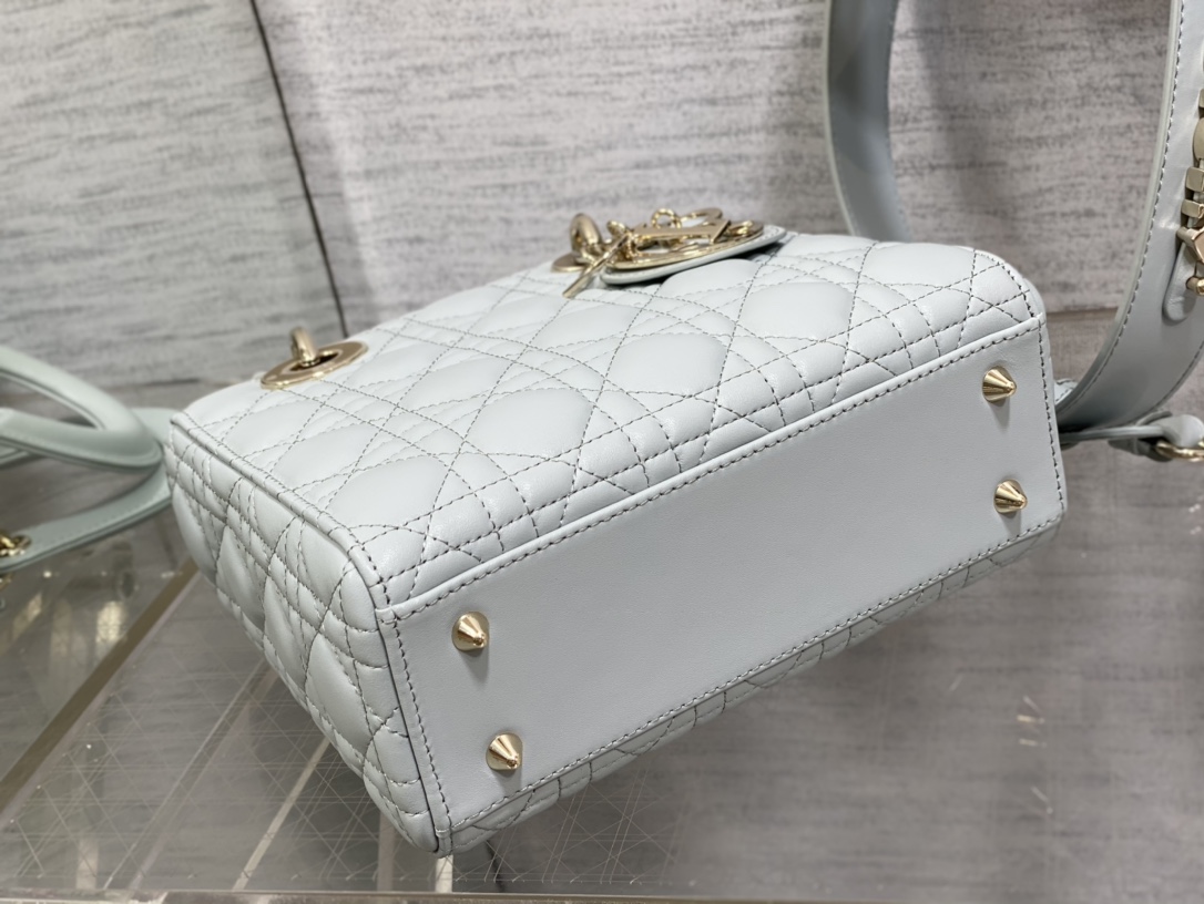 lady D*or bag-gold hardware-20*16.5*8cm