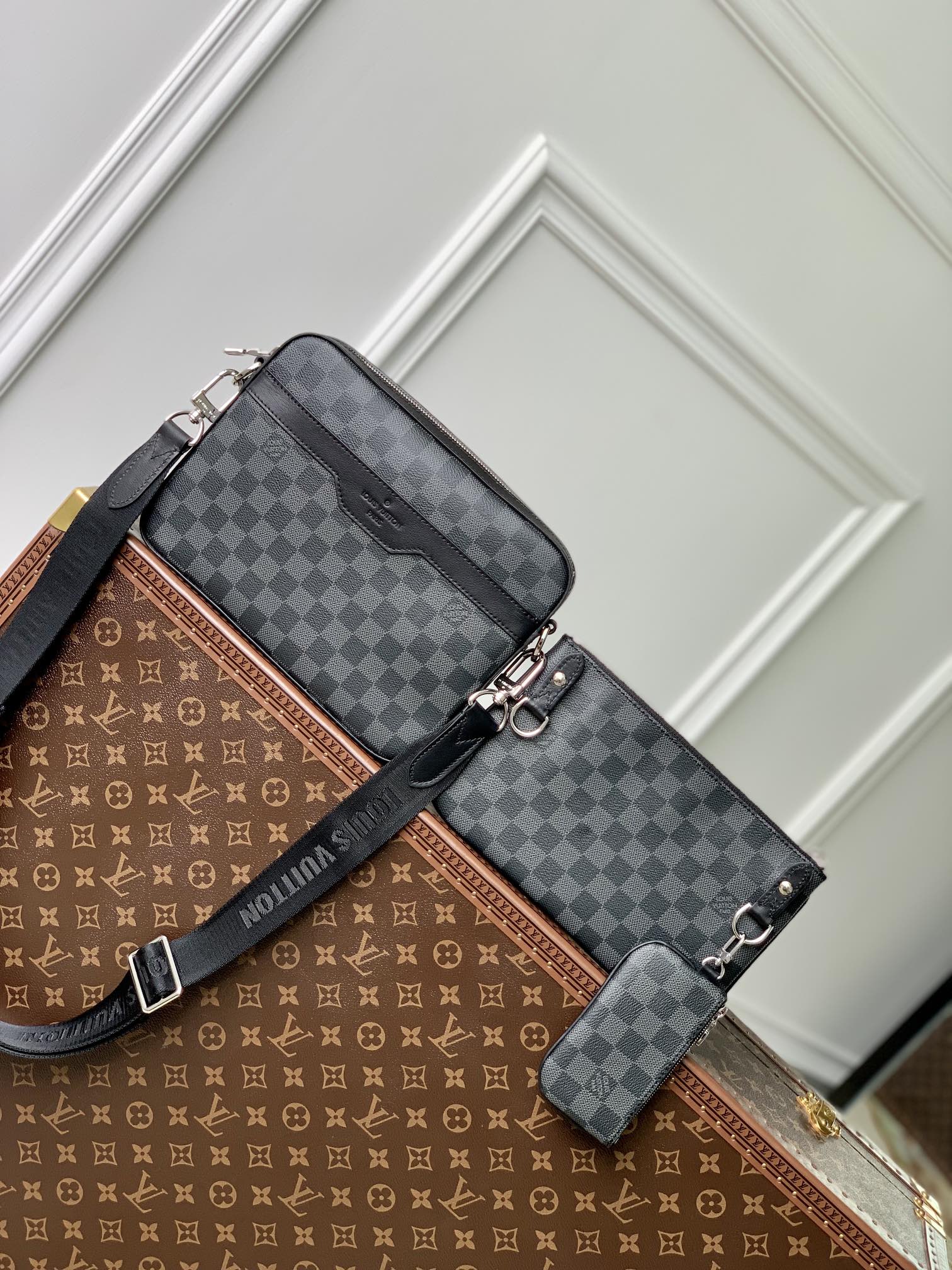 l0*is V*t0n trio messenger bag-m24754-25×18.5×7cm