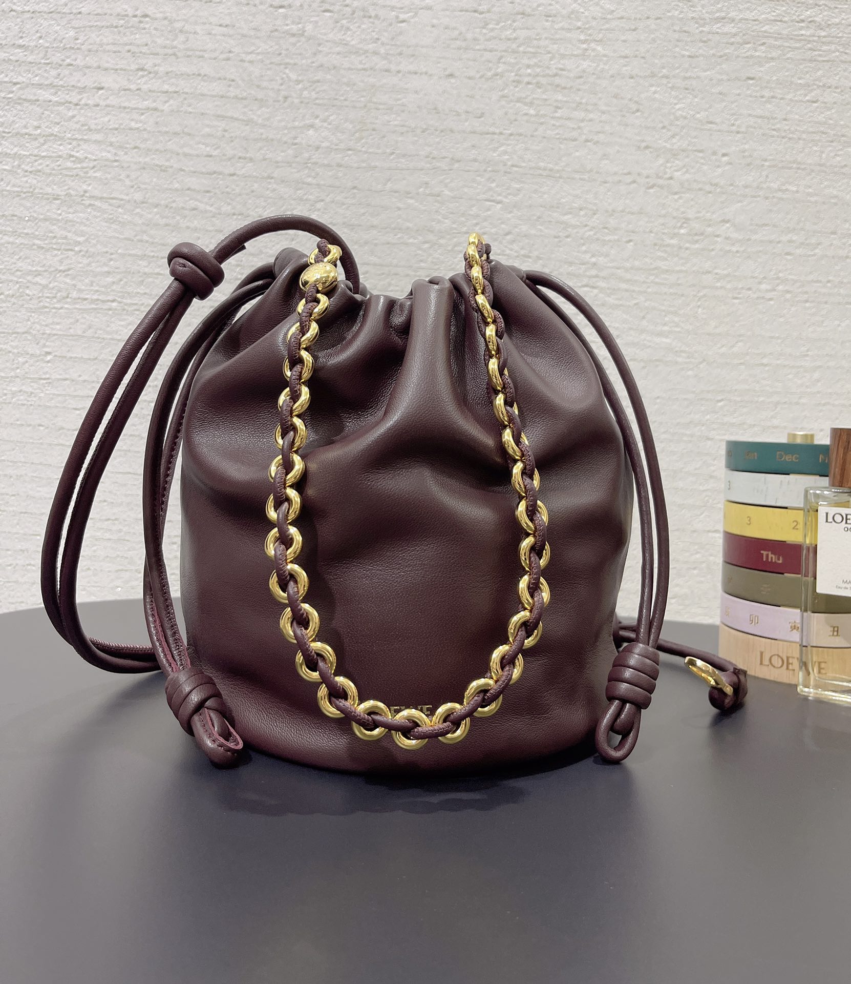 L0ew* mini flamenco purse bag-32*17*24cm