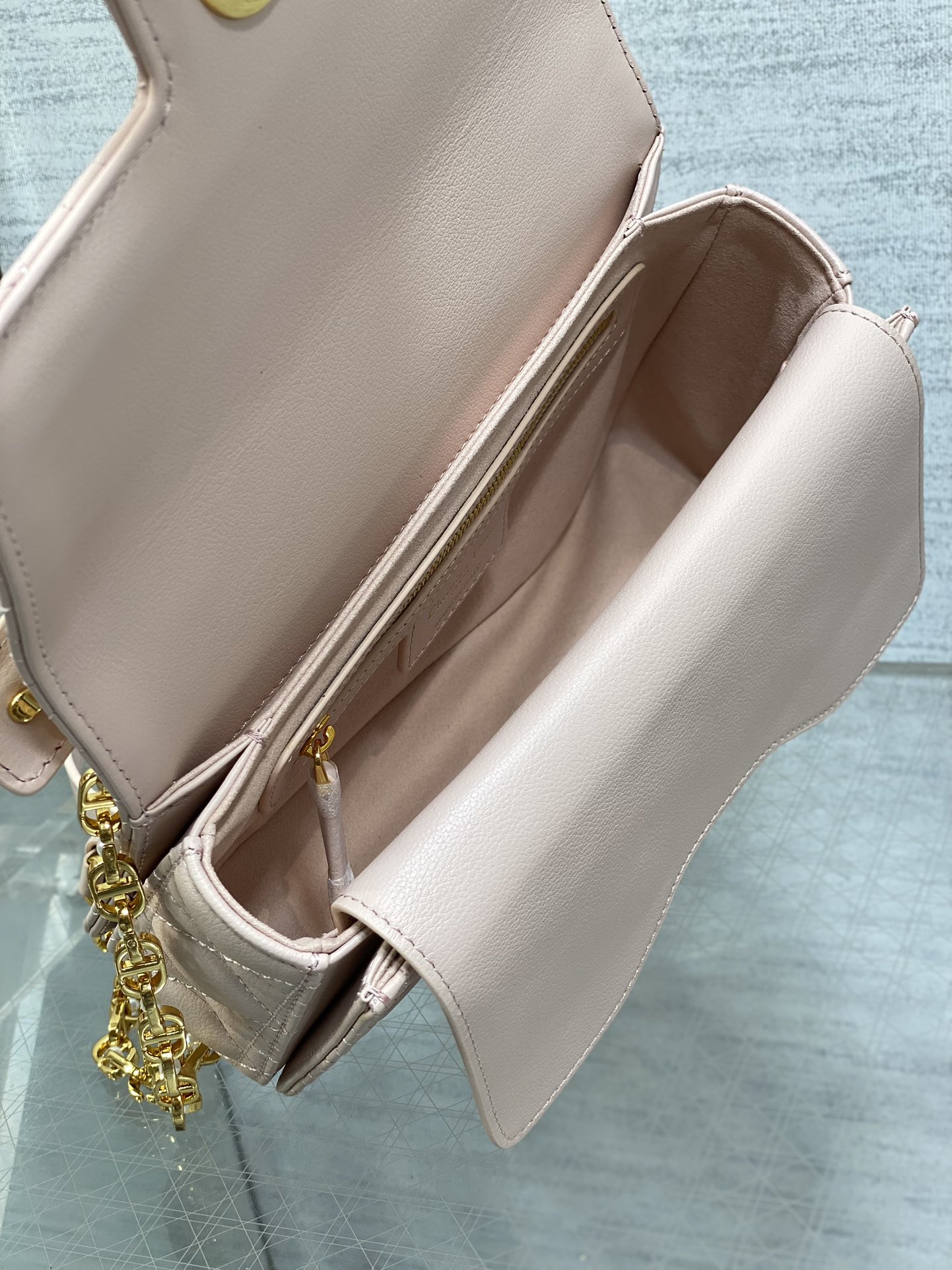 small D*or jolie top handle bag-22*8*14cm