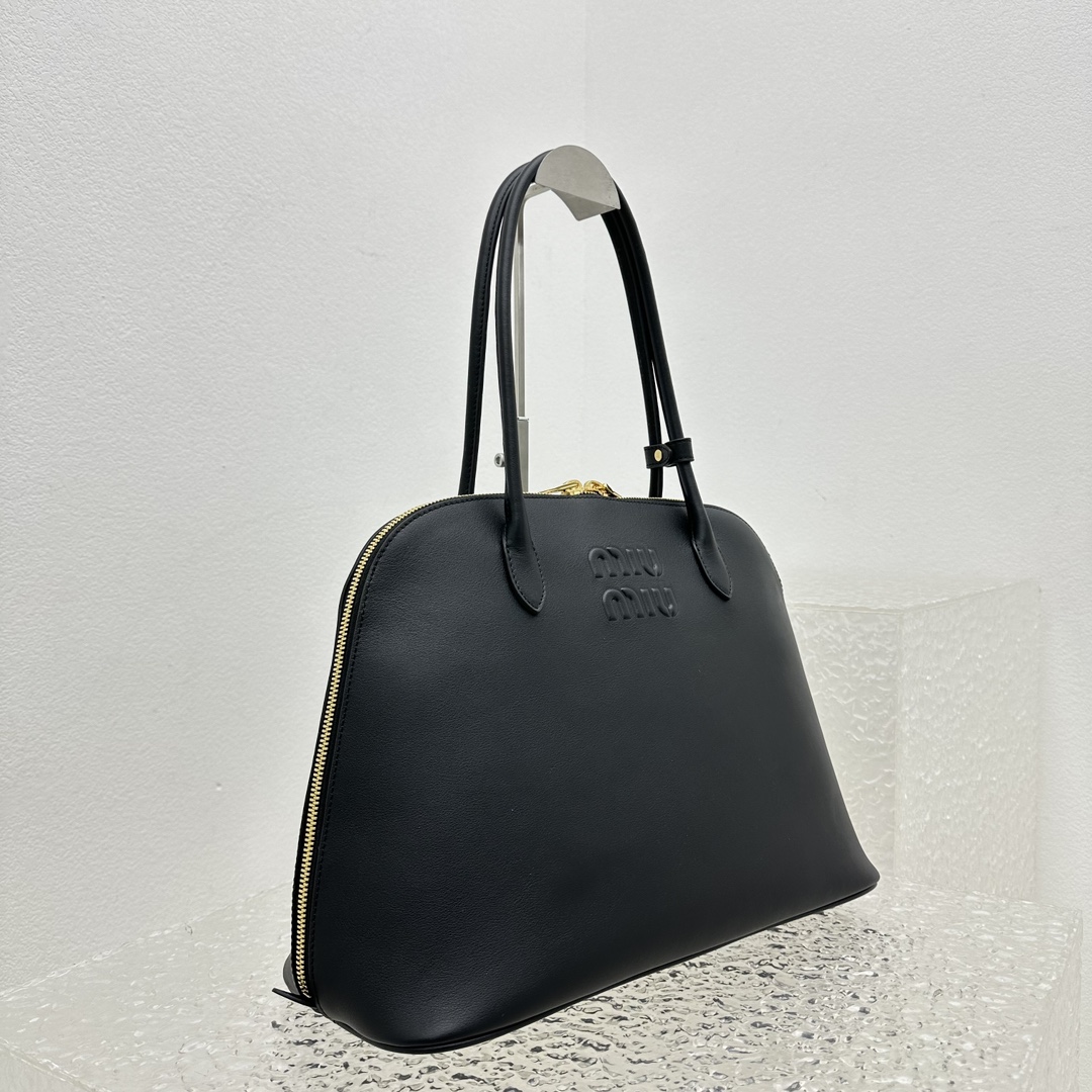 M*um*u casual style plain leather elegant style bridal logo-39*17*28cm