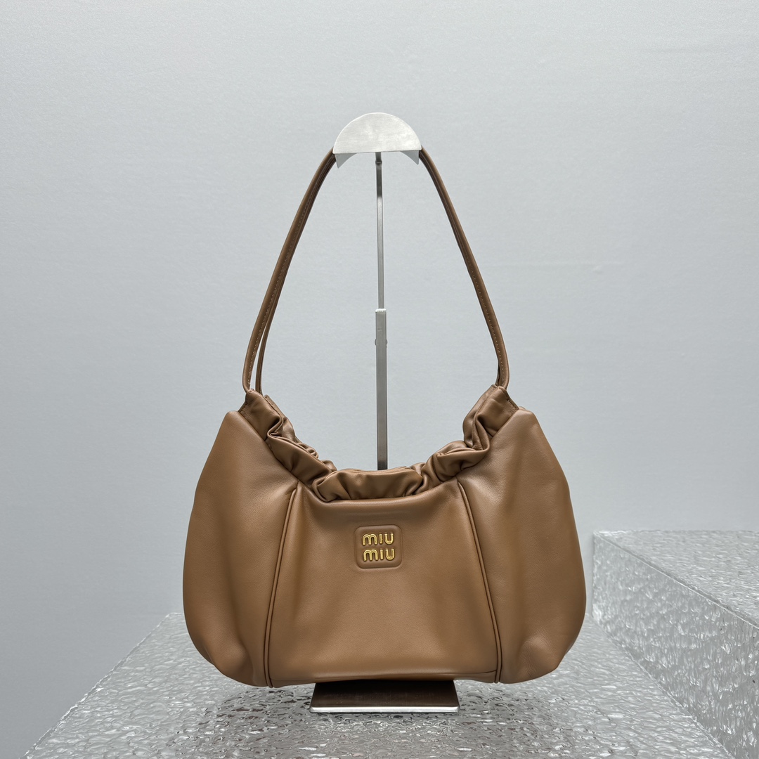 M*um*u wrinkle dumpling bag-38*19*7cm