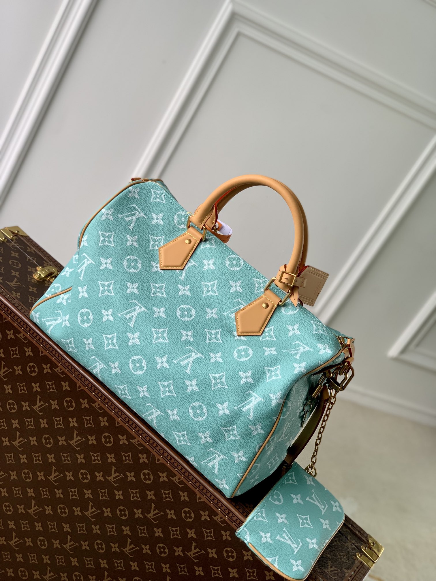l0*is V*t0n speedy p9 bandoulière 40 monogram leather -40 x 26 x 23cm