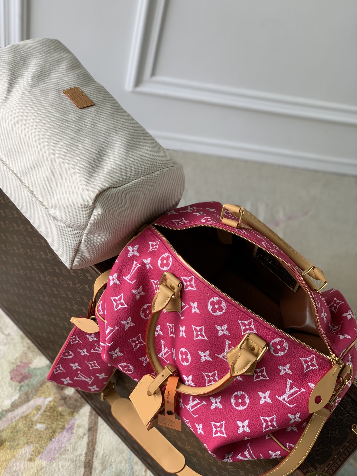 l0*is V*t0n speedy p9 bandoulière 40 monogram leather -40 x 26 x 23cm