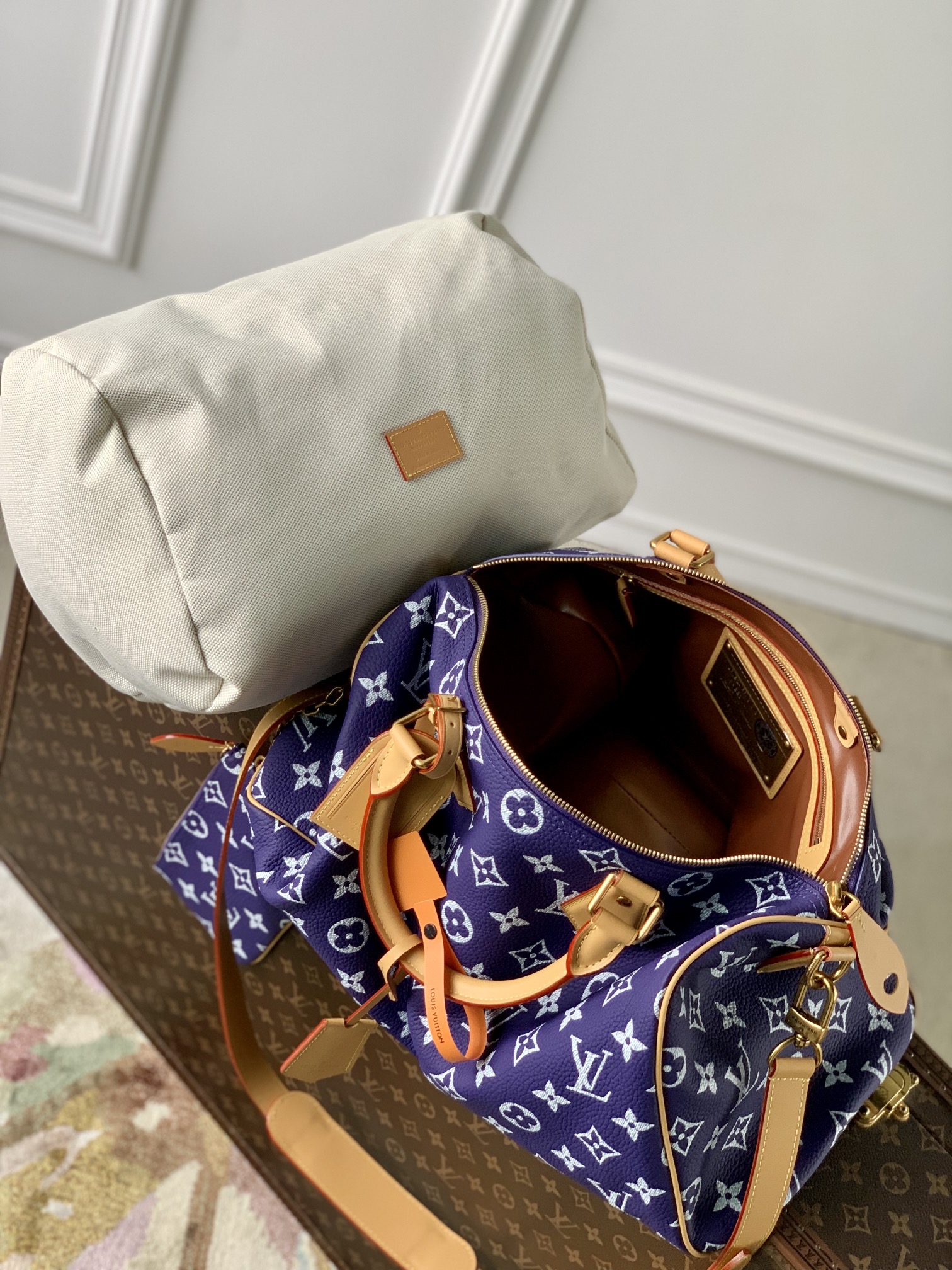 l0*is V*t0n speedy p9 bandoulière 40 monogram leather -40 x 26 x 23cm