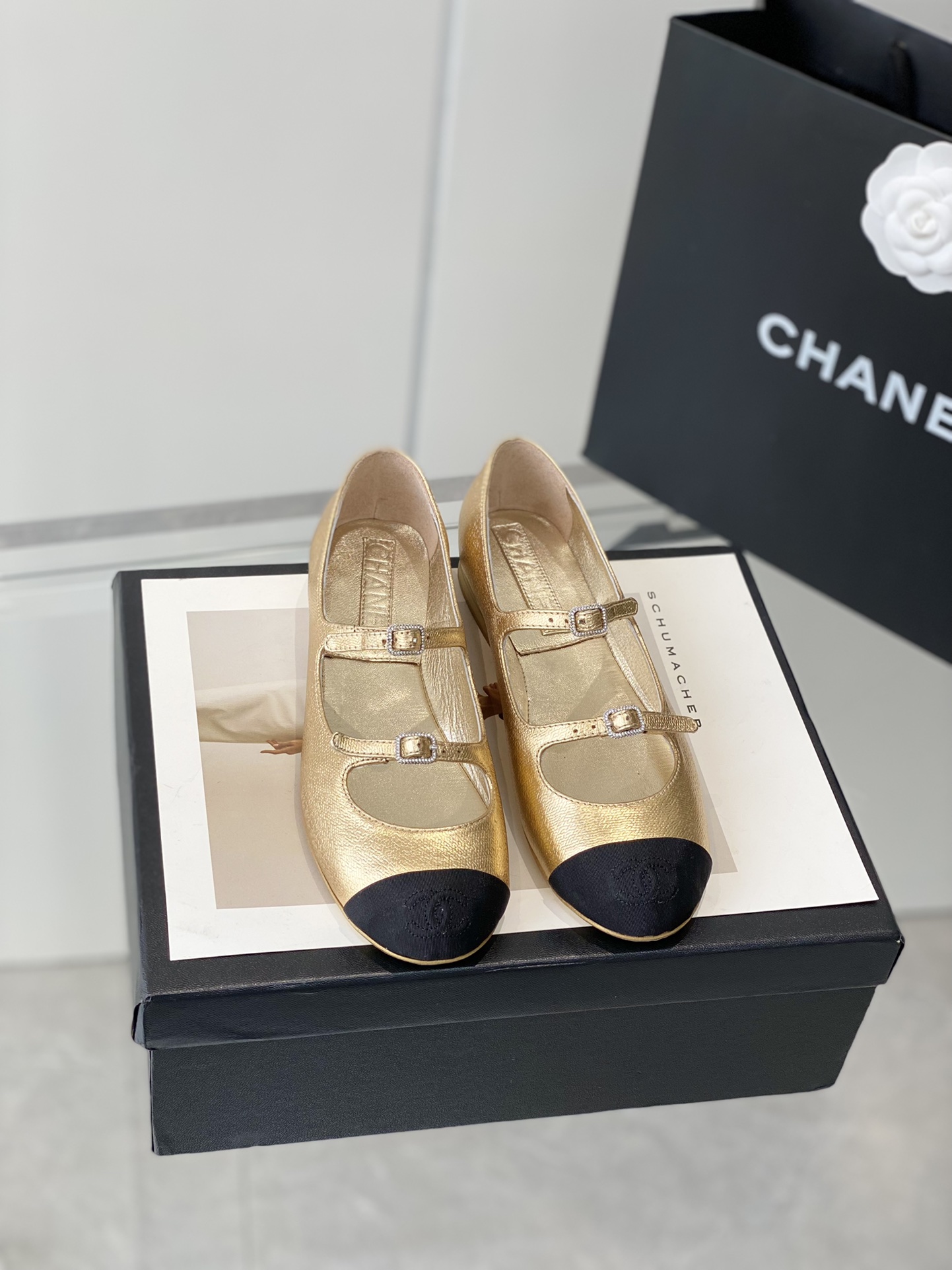 Ch@nel Mary Jane Shoes