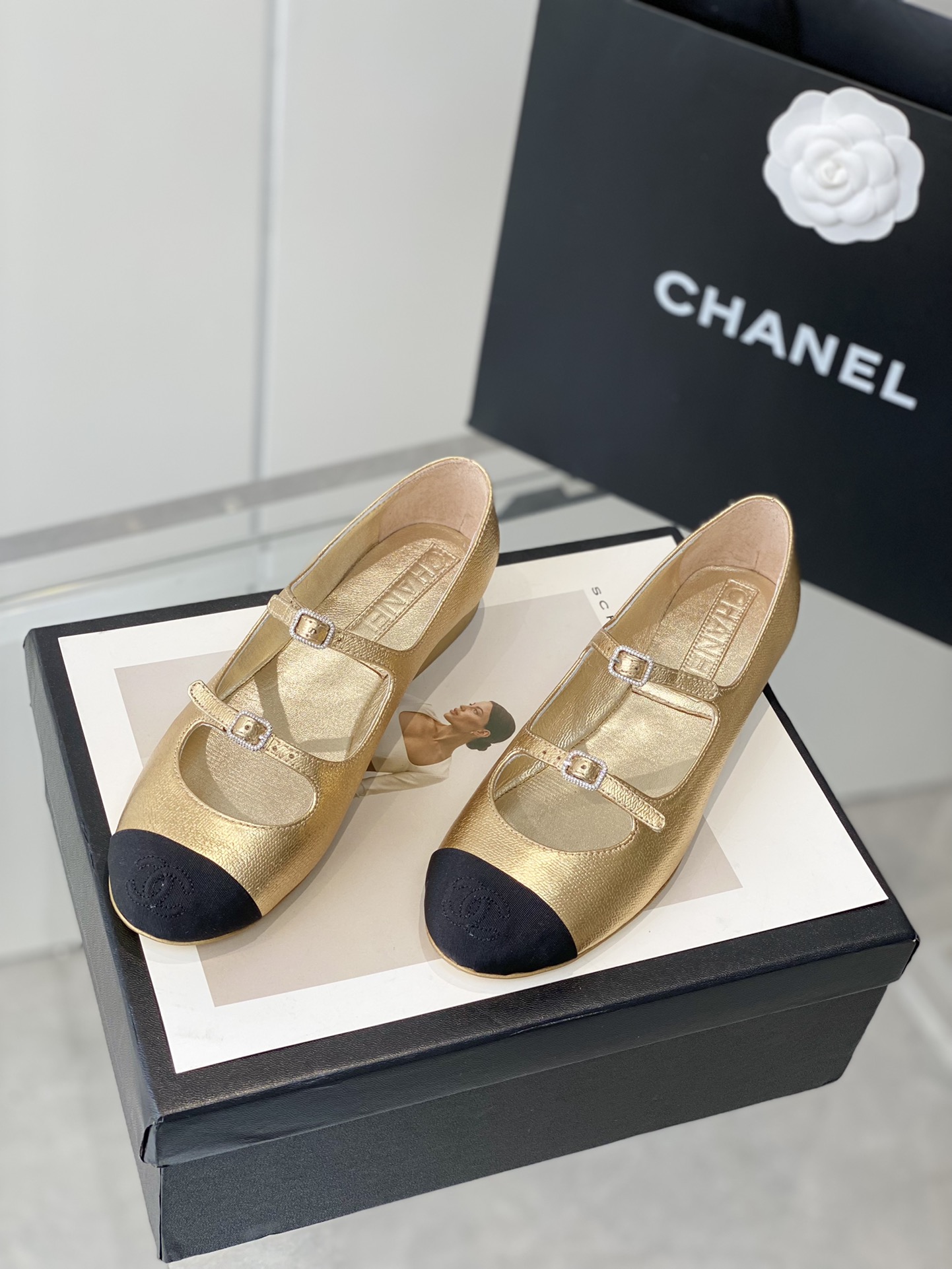 Ch@nel Mary Jane Shoes