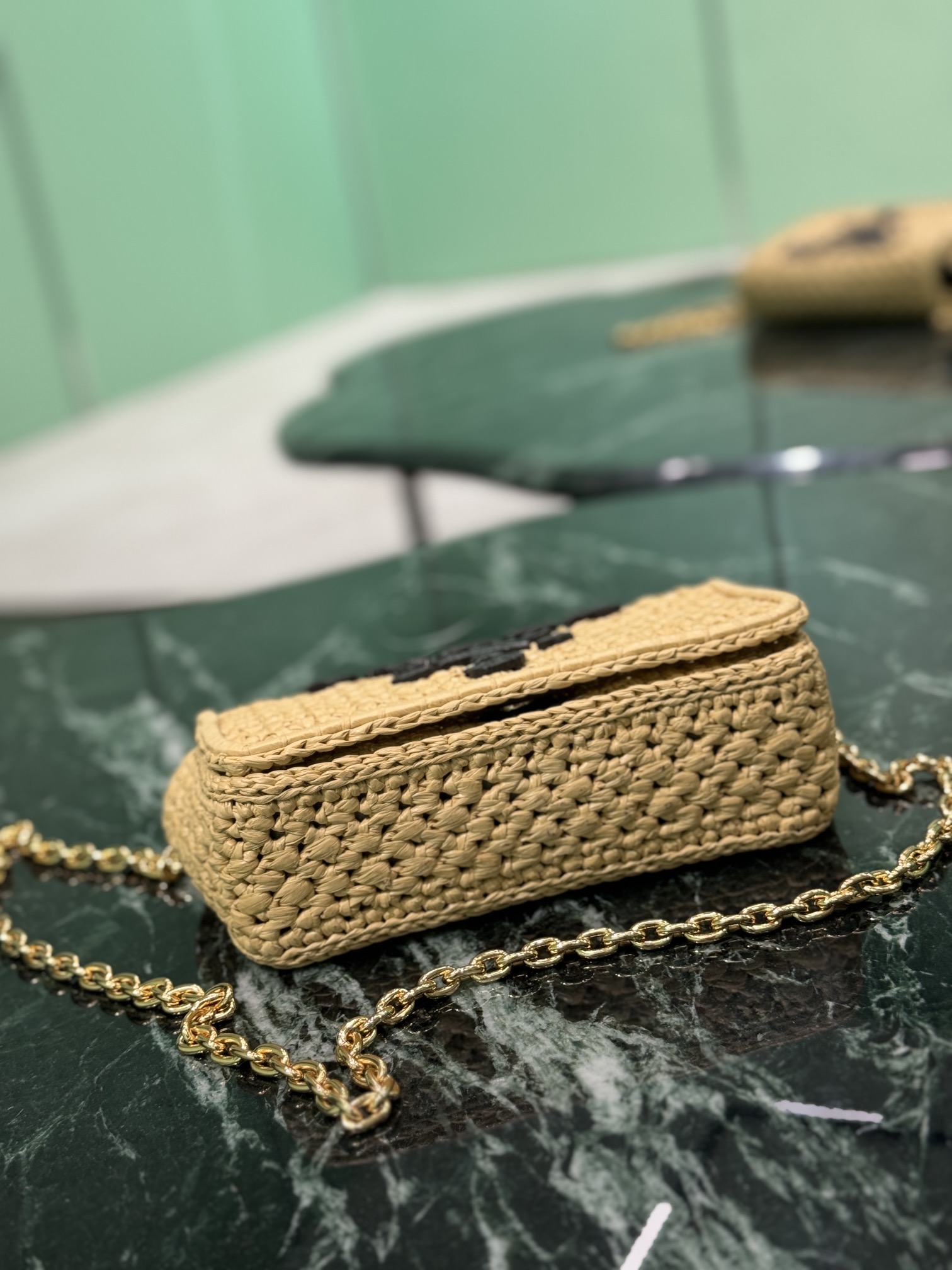 Pra*a woven bag-1bf135-20*13*7cm