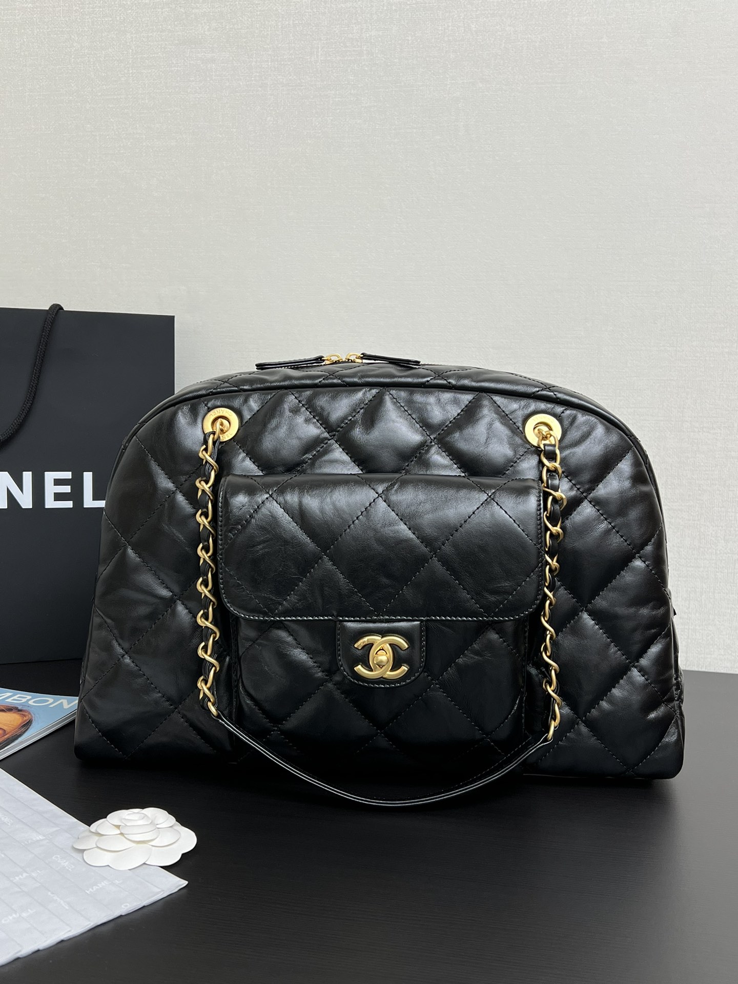 Ch@Nel Maxi Bowling Bag-40*29*15CM