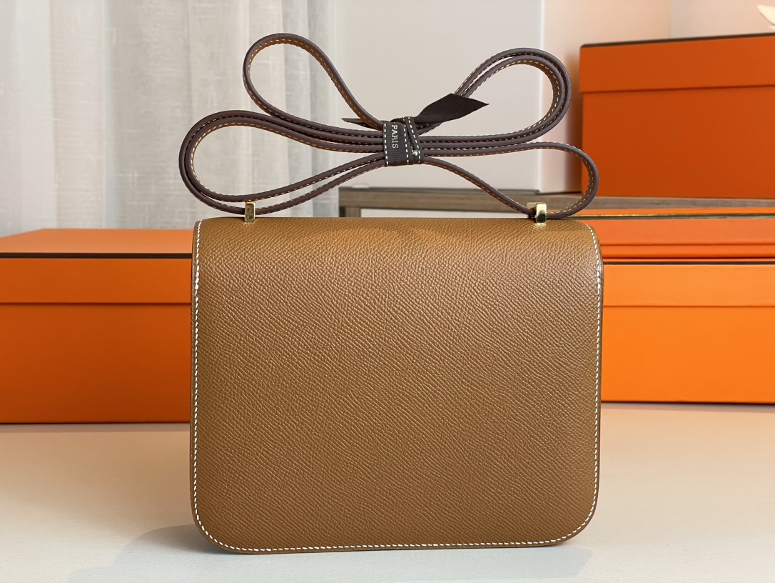 H**mes constance epsom leather-19cm
