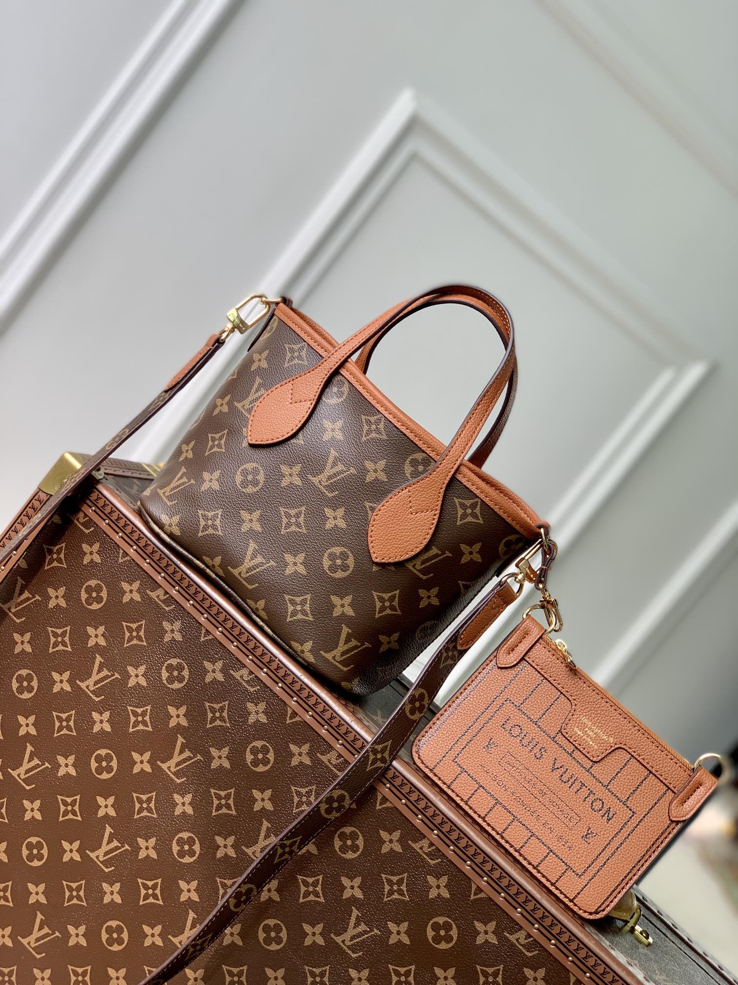 l0*is V*t0n neverfull bandoulière inside out bb-m12099-24 x 14 x 9cm