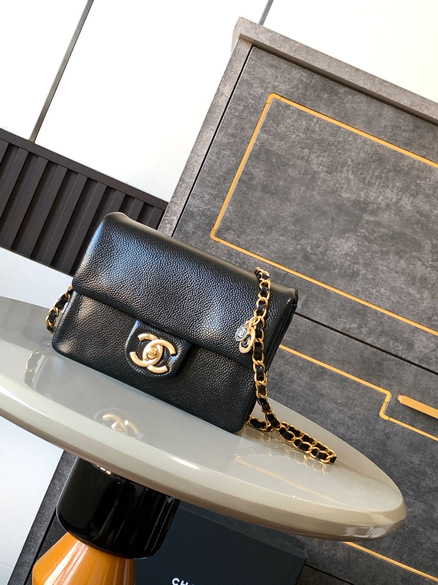 Ch@nel Flap Mini Bag-13 x 17.5 x 6CM