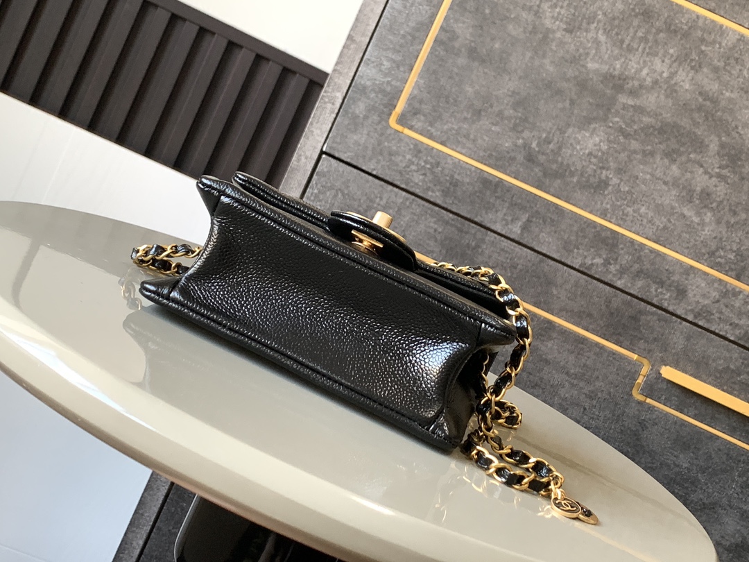 Ch@nel Flap Mini Bag-13 x 17.5 x 6CM