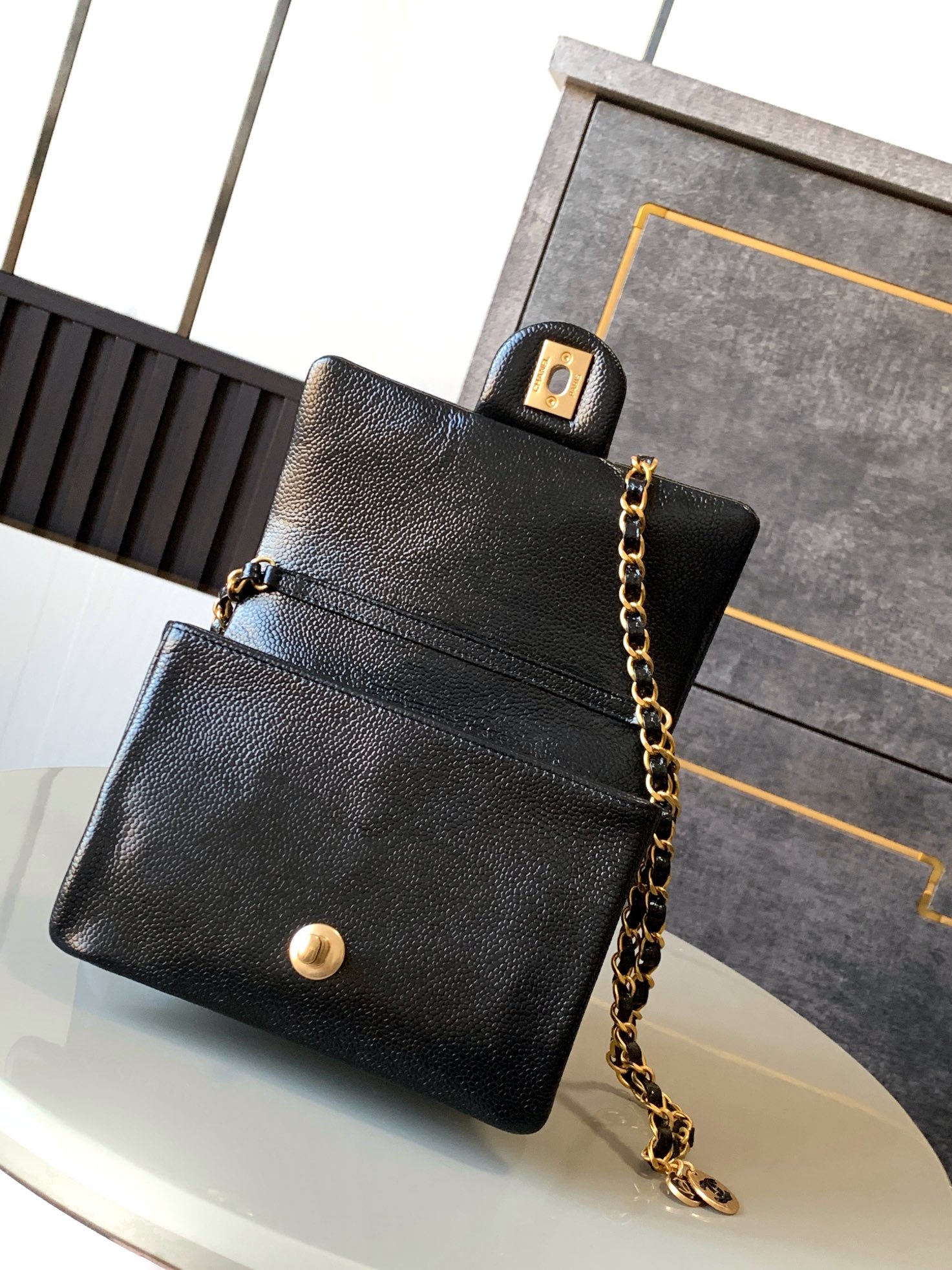 Ch@nel Flap Mini Bag-13 x 17.5 x 6CM