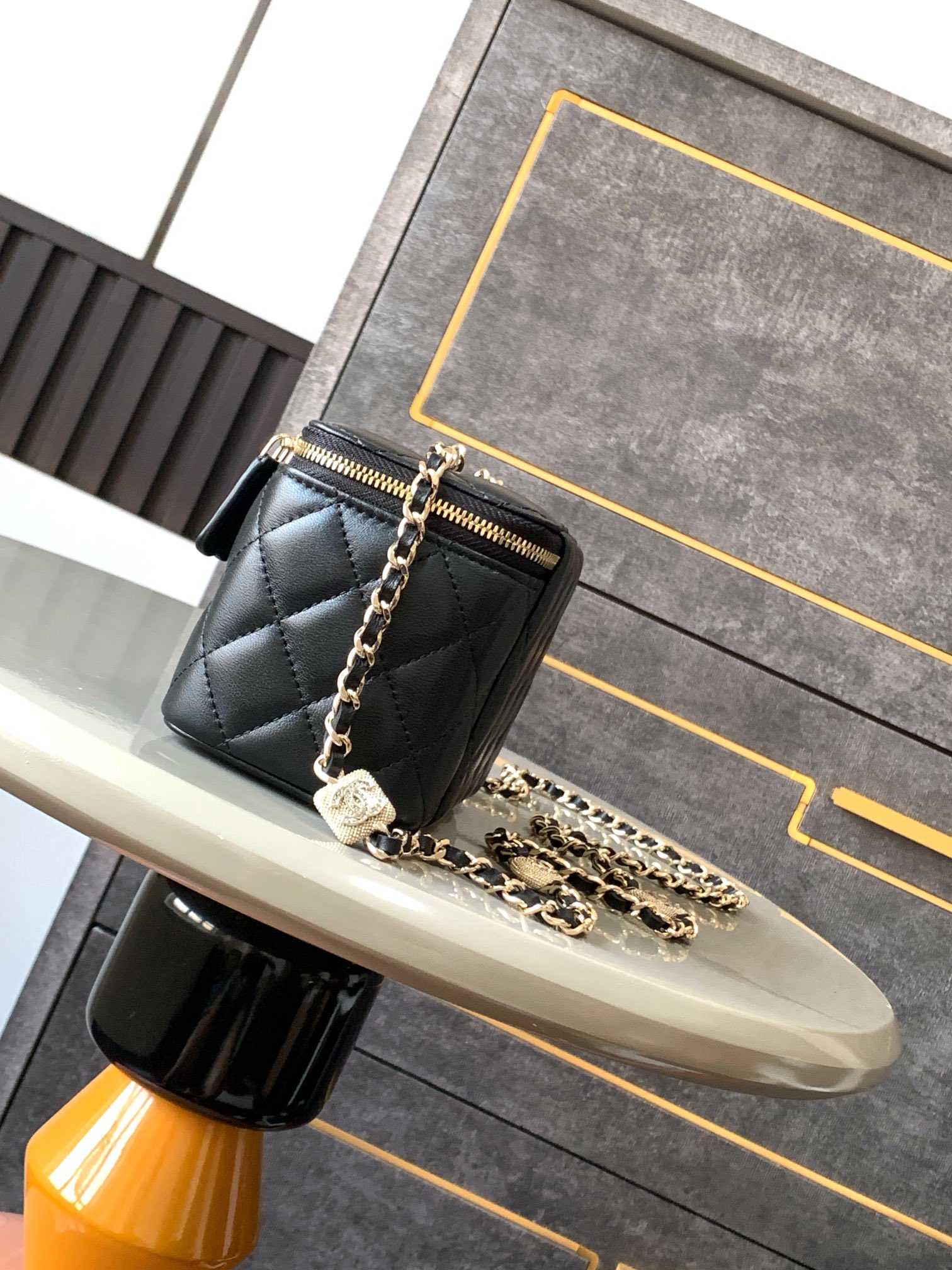 Ch@nel Cosmetic Bag-10X17x8CM