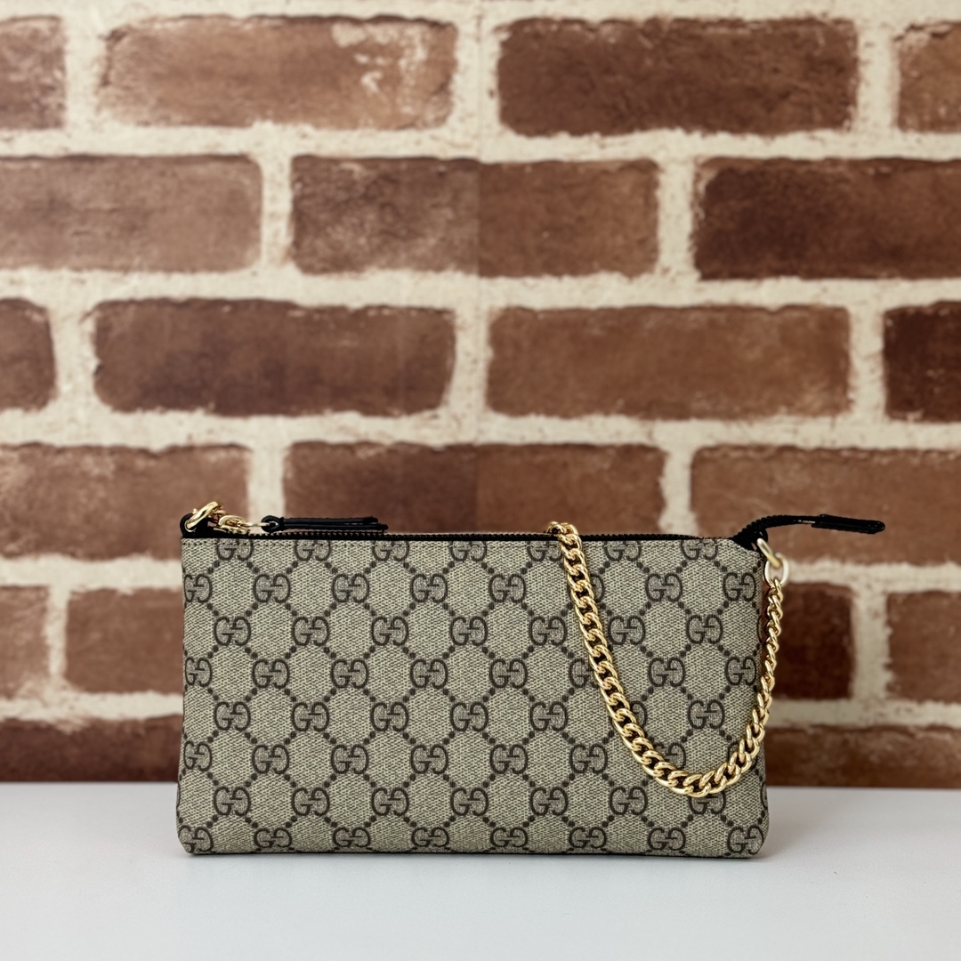 Gvc*1 gg svp*me monogram wrist wallet-22.5*13*2.5cm