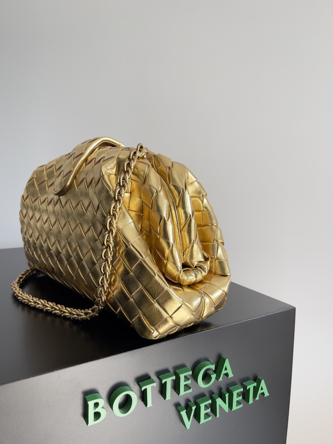 b0tt*ga Ven*ta lauren 1980 teen leather clutch-31.5*16.5*11cm